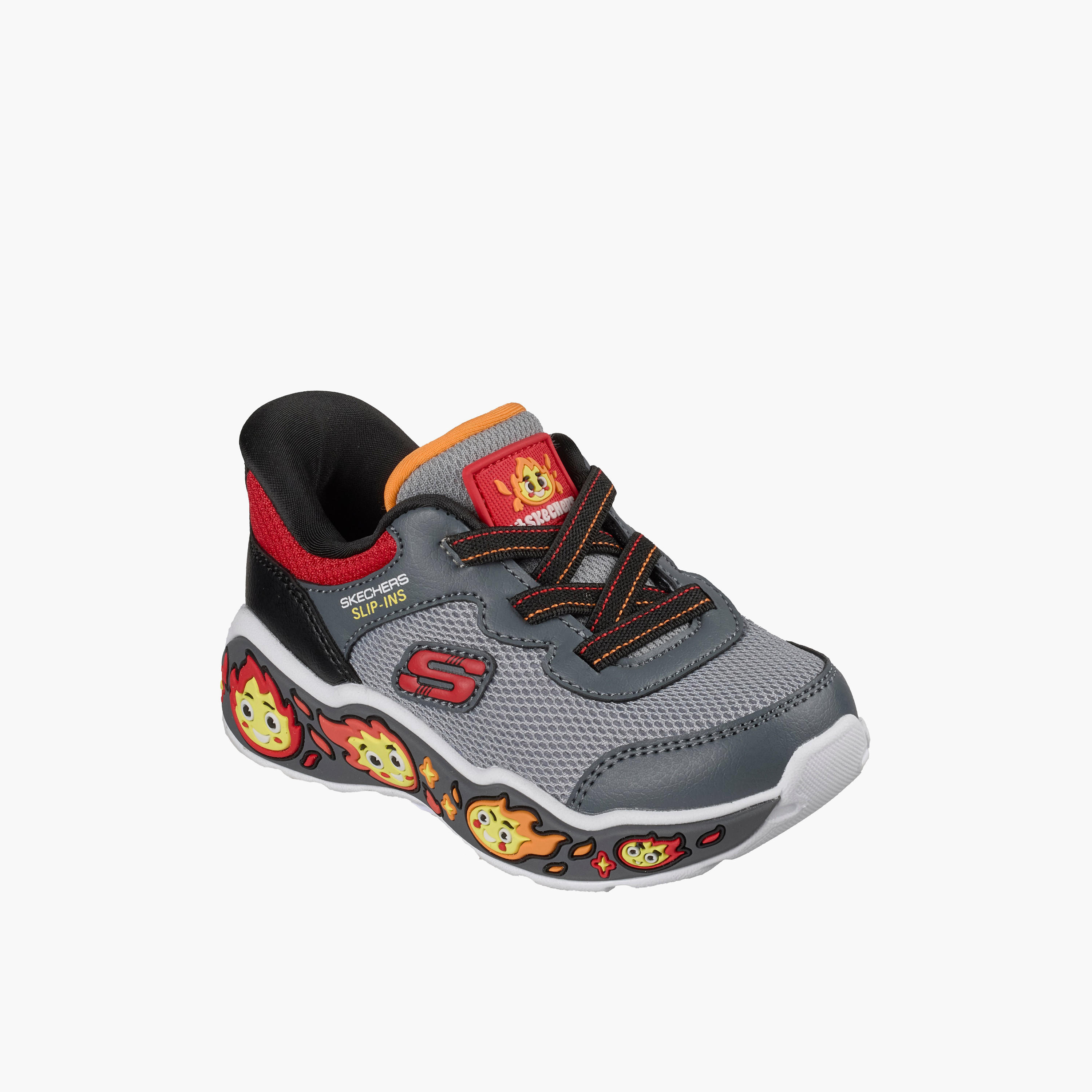Skechers Boys Play Scene Flame Embossed Sneakers-sports-boys-shoes-image-1