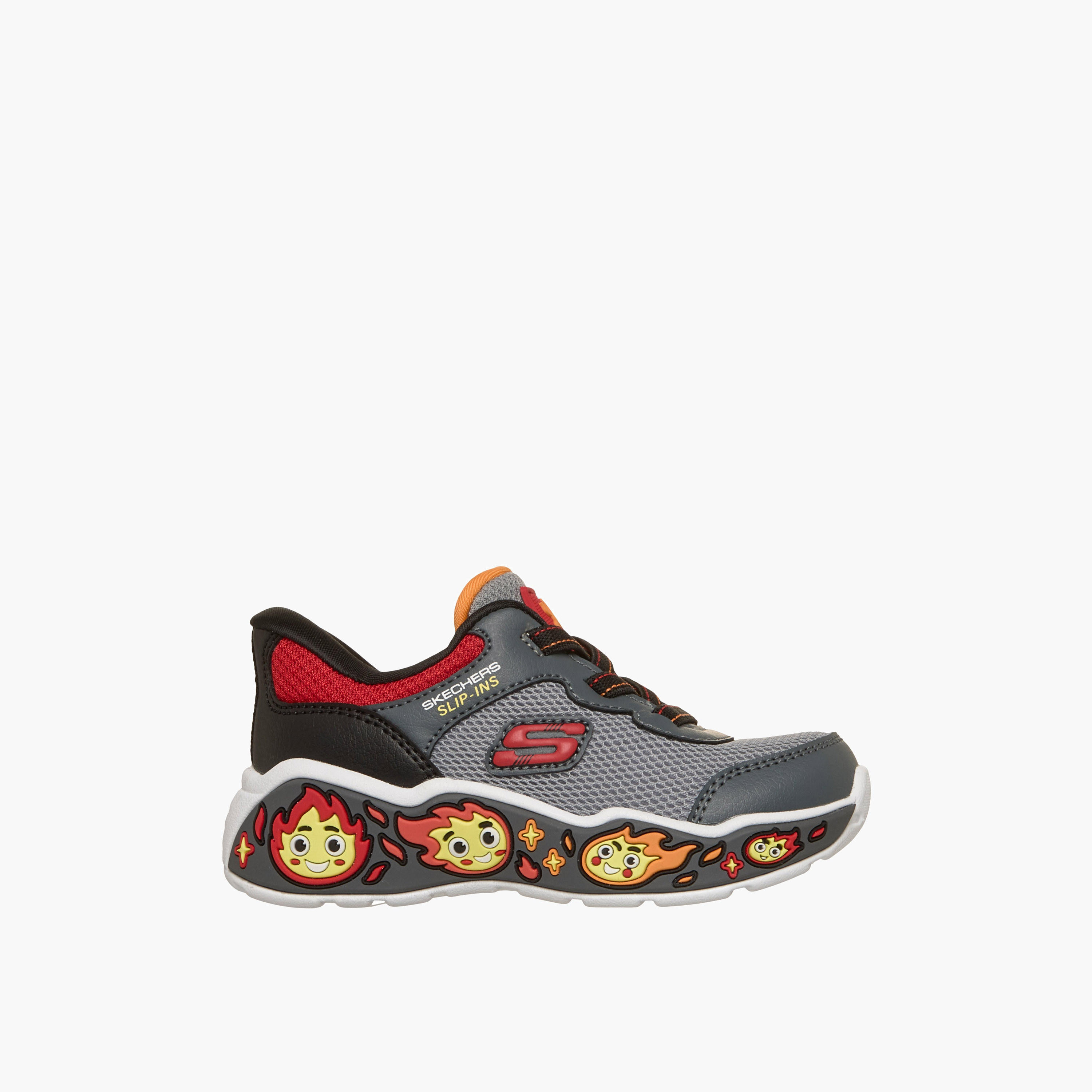 Skechers Boys Play Scene Flame Embossed Sneakers-sports-boys-shoes-image-2