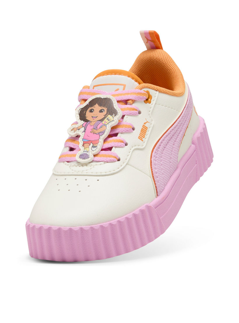 PUMA Girls Carina 3.0 DORA PS Lace-Up Sneakers-girls-shoes-sneakers-image-4