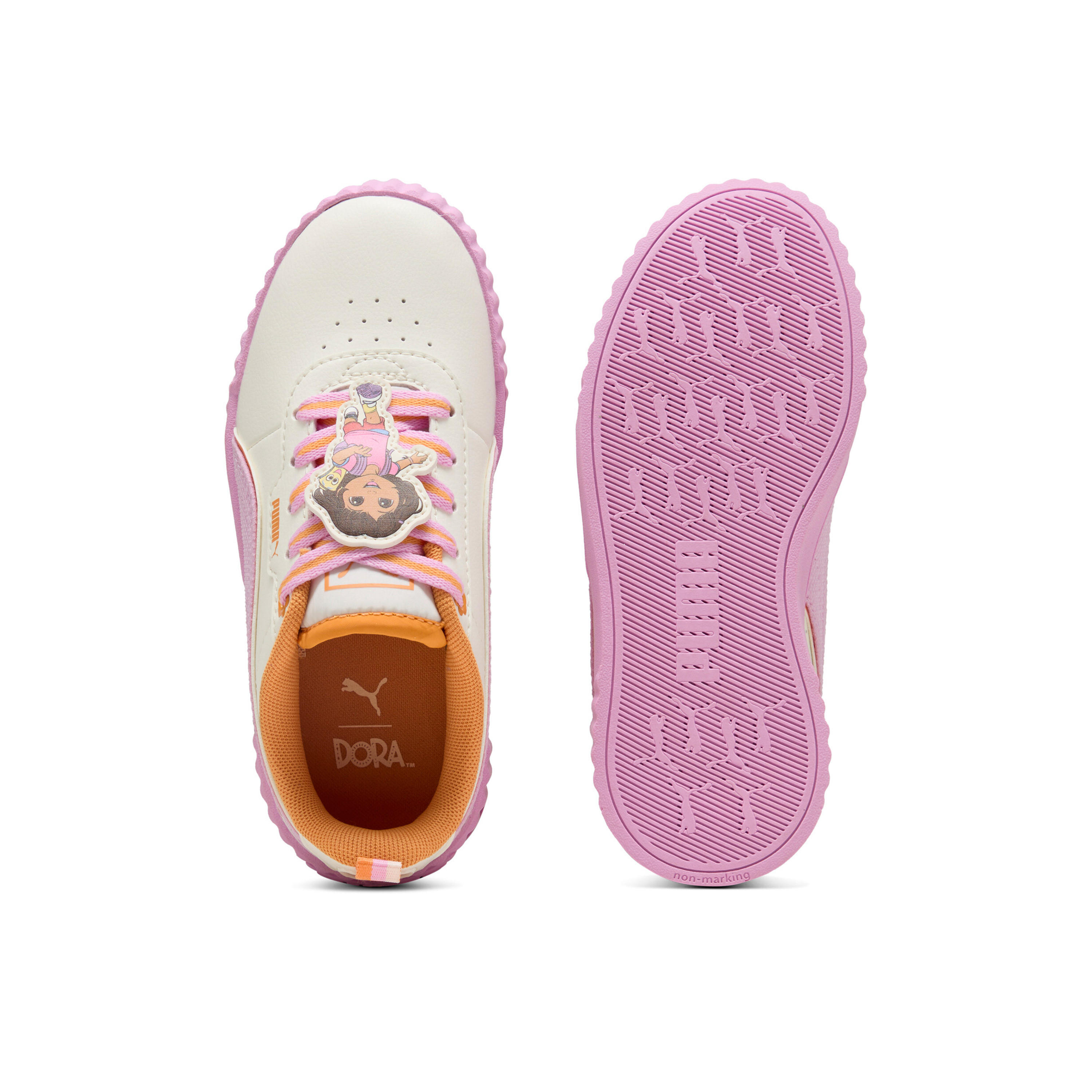 PUMA Girls Carina 3.0 DORA PS Lace-Up Sneakers-girls-shoes-sneakers-image-5