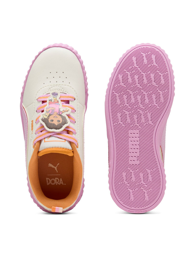 PUMA Girls Carina 3.0 DORA PS Lace-Up Sneakers-girls-shoes-sneakers-image-5
