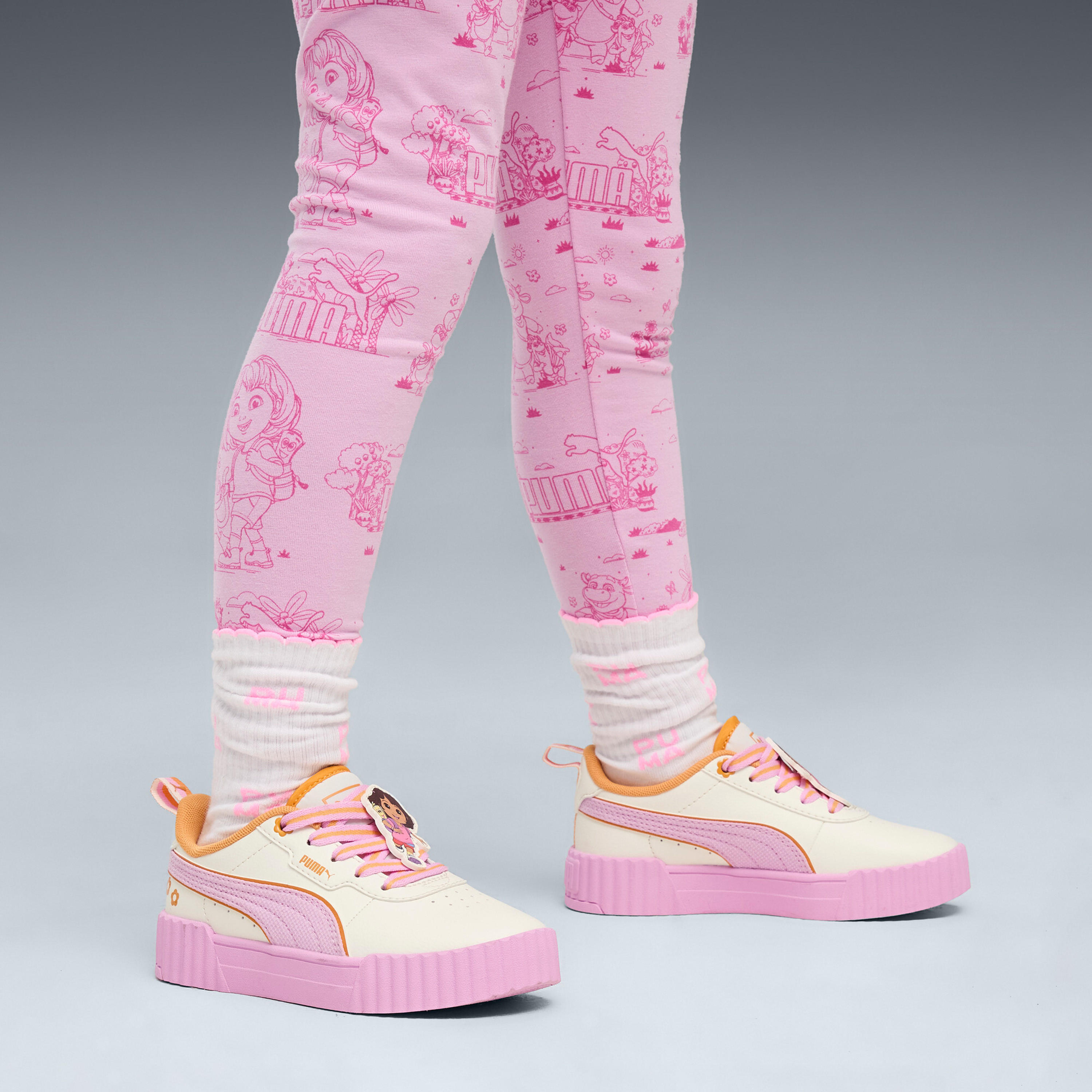 PUMA Girls Carina 3.0 DORA PS Lace-Up Sneakers-girls-shoes-sneakers-image-7
