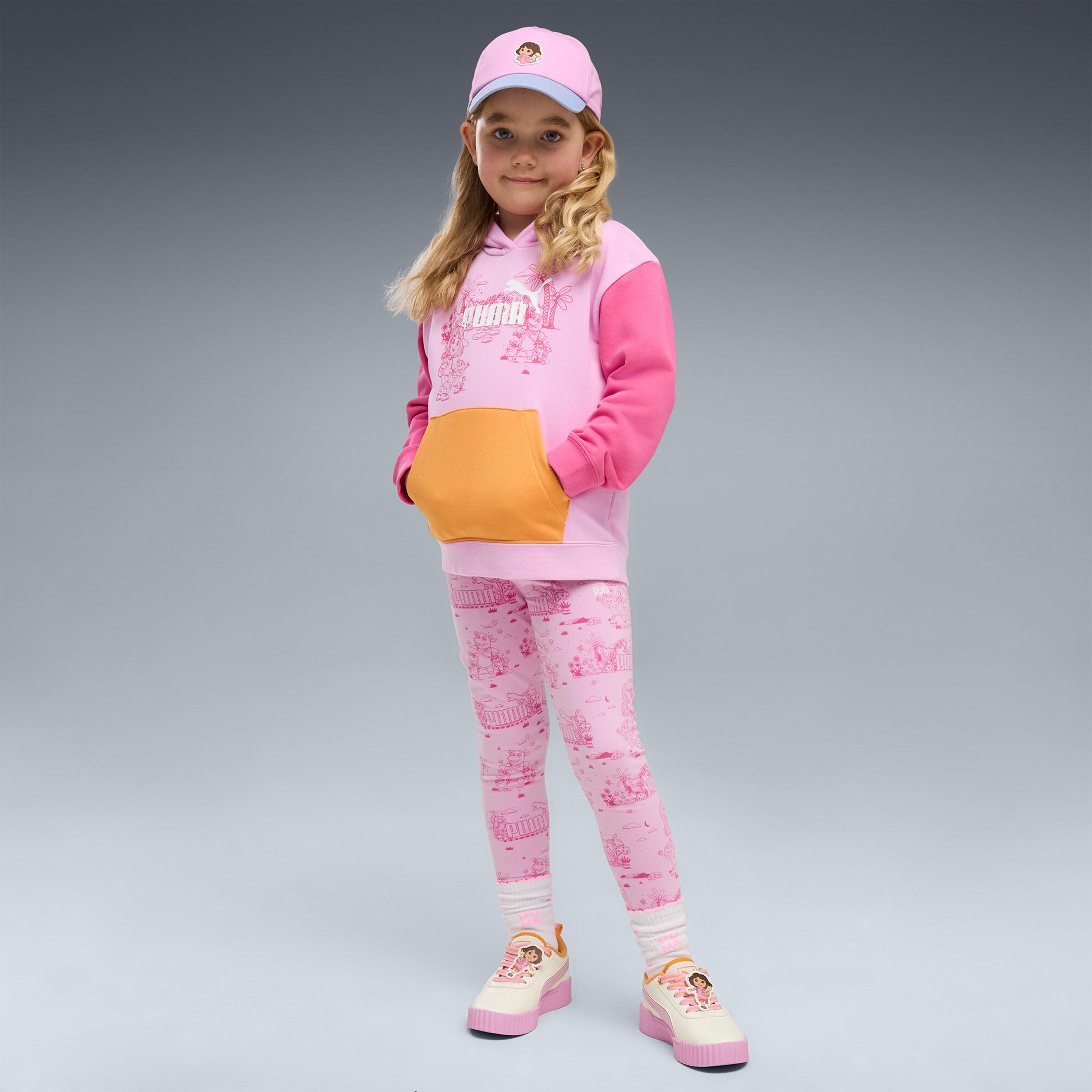 PUMA Girls Carina 3.0 DORA PS Lace-Up Sneakers-girls-shoes-sneakers-image-8