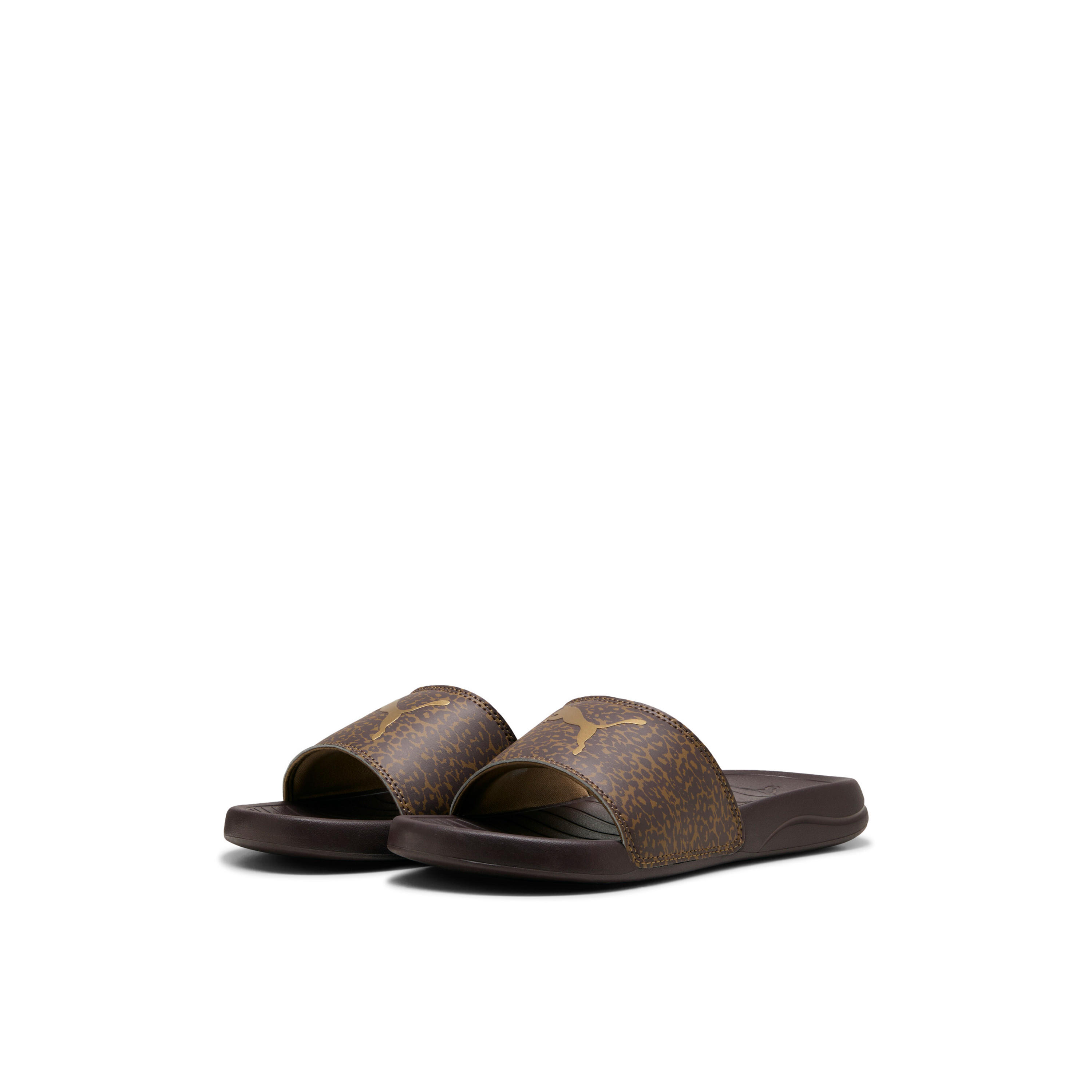 PUMA Women Popcat 20 Feline Logo Print Slides-women-shoes-sandals-flats-image-1
