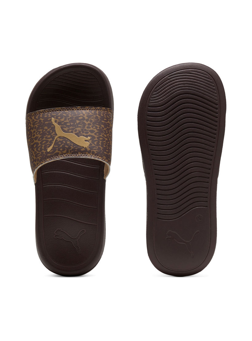 PUMA Women Popcat 20 Feline Logo Print Slides-women-shoes-sandals-flats-image-3