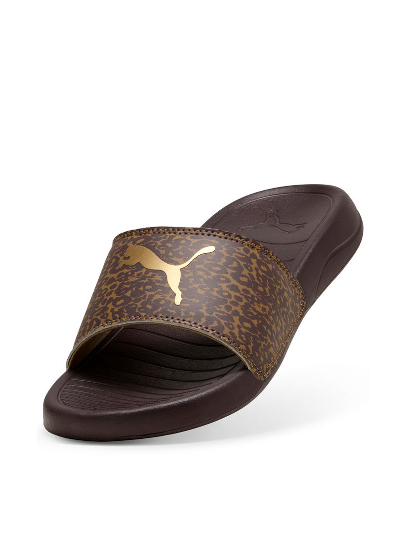 PUMA Women Popcat 20 Feline Logo Print Slides-women-shoes-sandals-flats-image-4