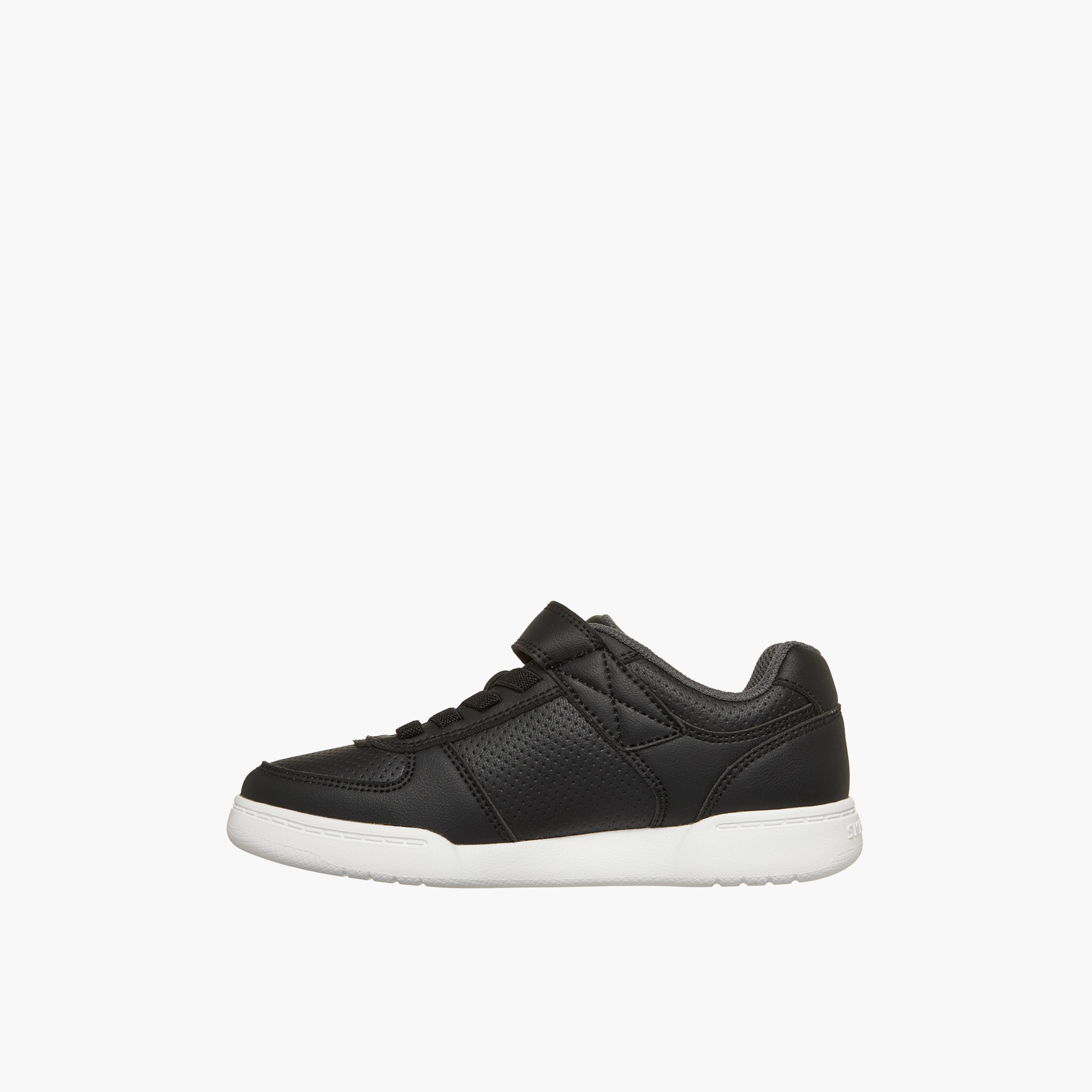 Skechers Kids QUICK STREET LITE Hook & Loop Sneakers- 418032L-BKW-CP-girls-shoes-sneakers-image-5