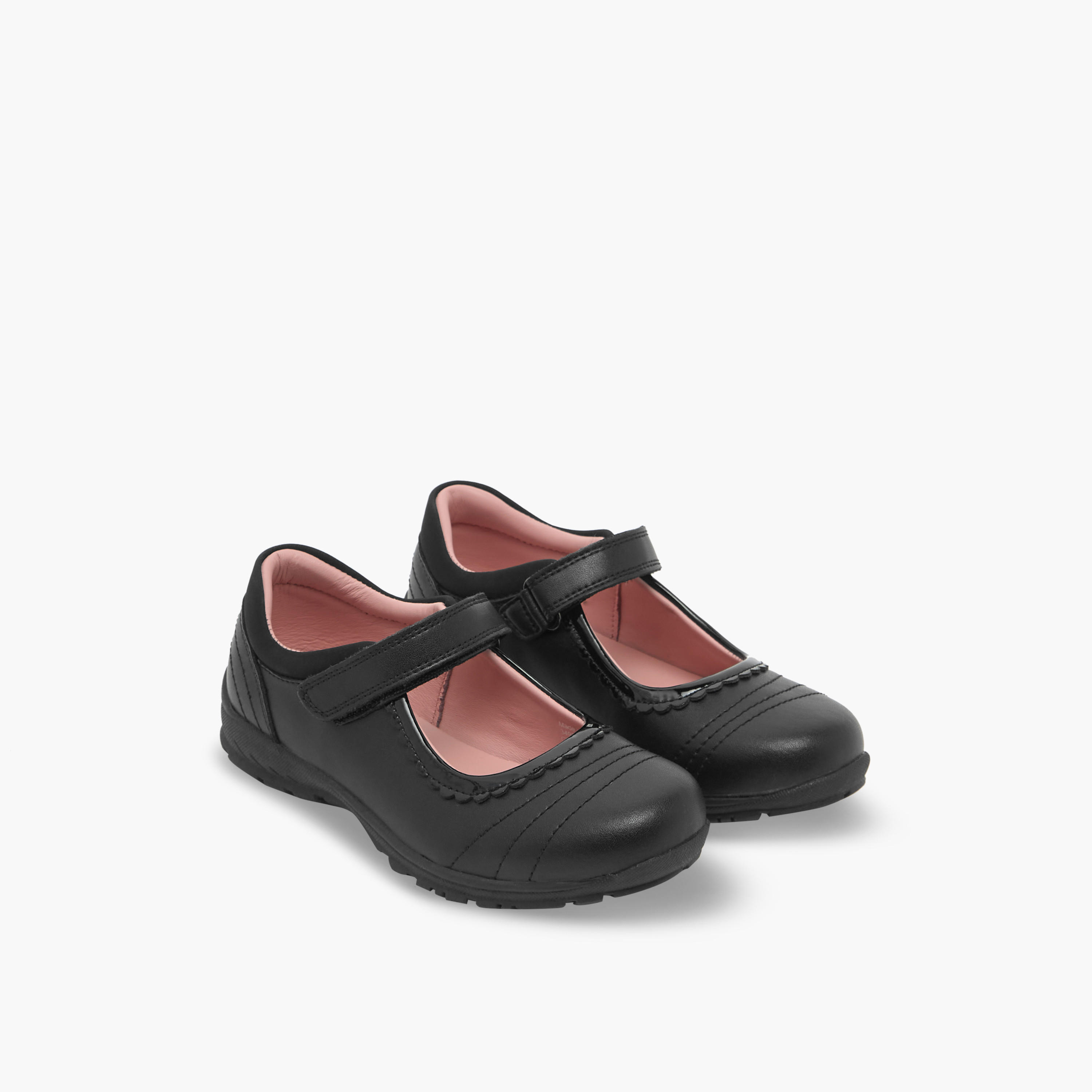 Juniors Girls Hook & Loop Mary Jane School Shoes-girls-shoes-maryjanes-image-1