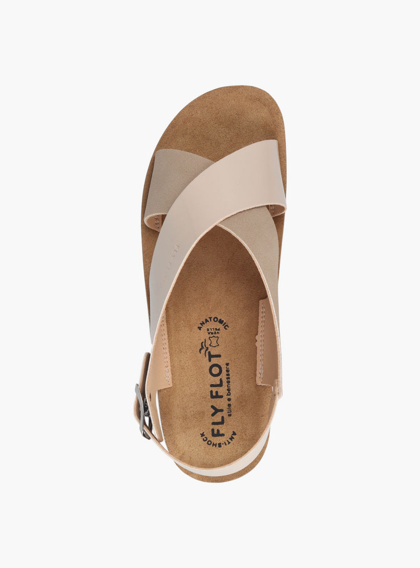 صندل بكعب ويدج وبحزام متقاطع وإبزيم إغلاق من فلاي فلوت-women-shoes-sandals-heeled-image-3