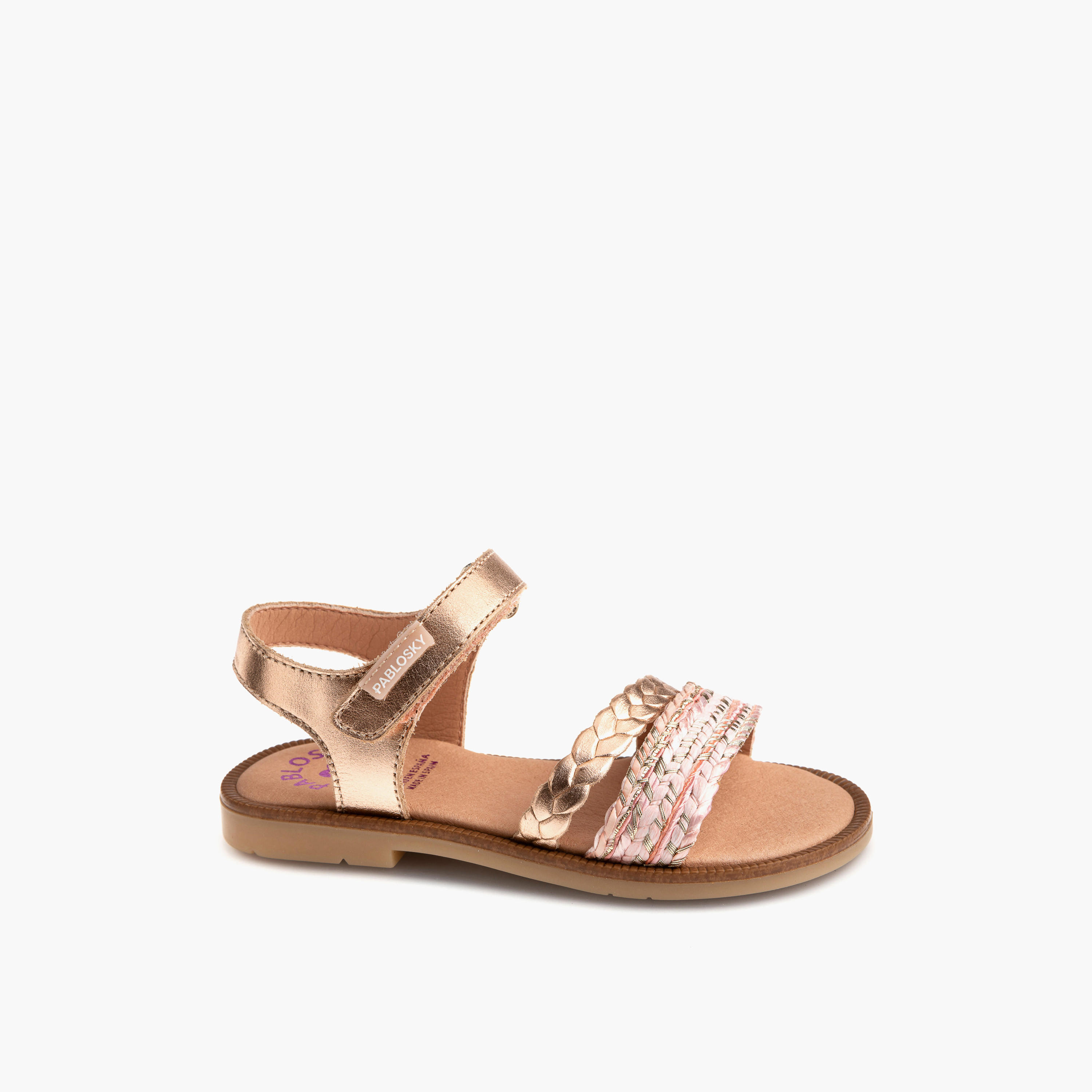 صندل بأحزمة وشريط إغلاق لاصق للبنات من بابلوسكي-girls-shoes-sandals-image-1