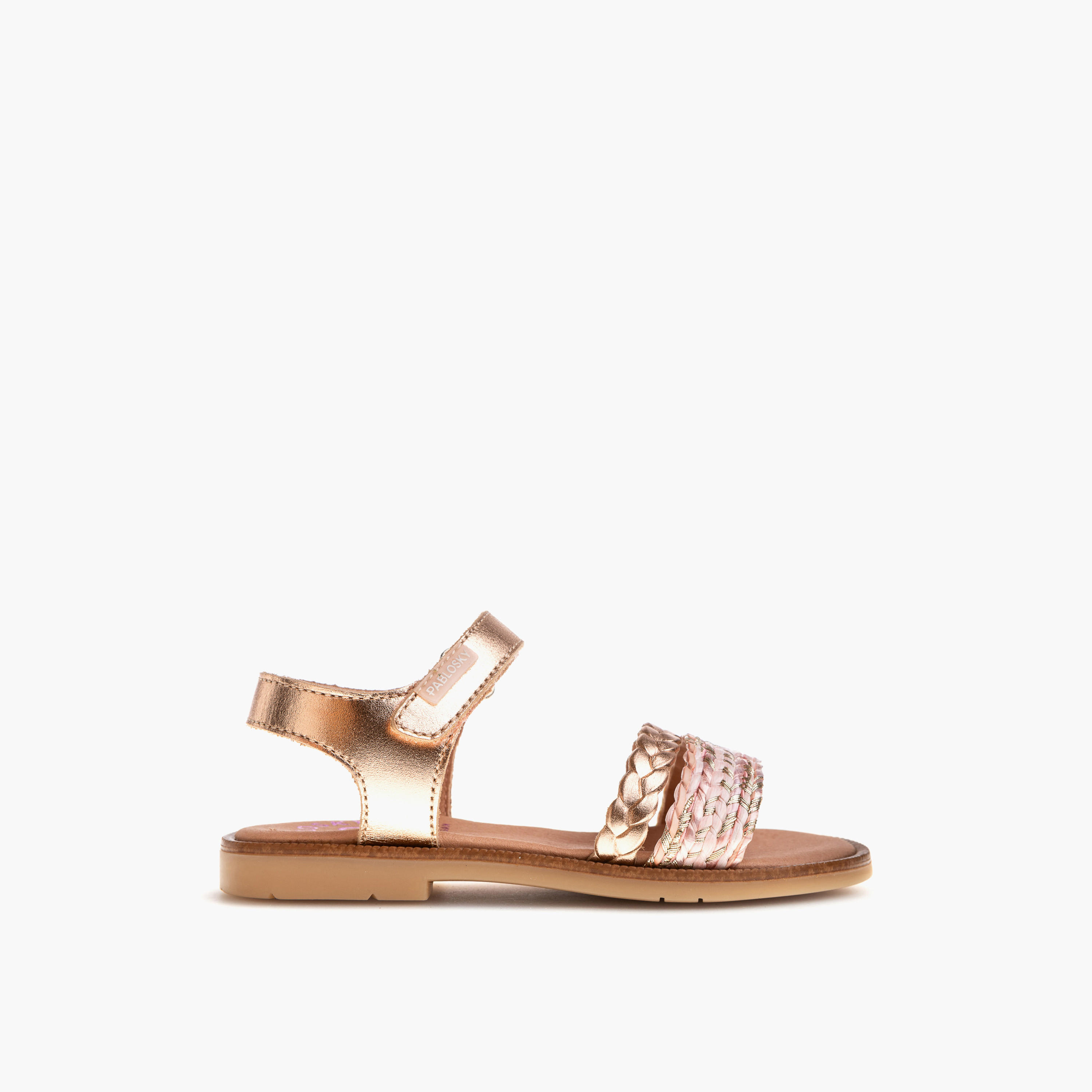 صندل بأحزمة وشريط إغلاق لاصق للبنات من بابلوسكي-girls-shoes-sandals-image-2