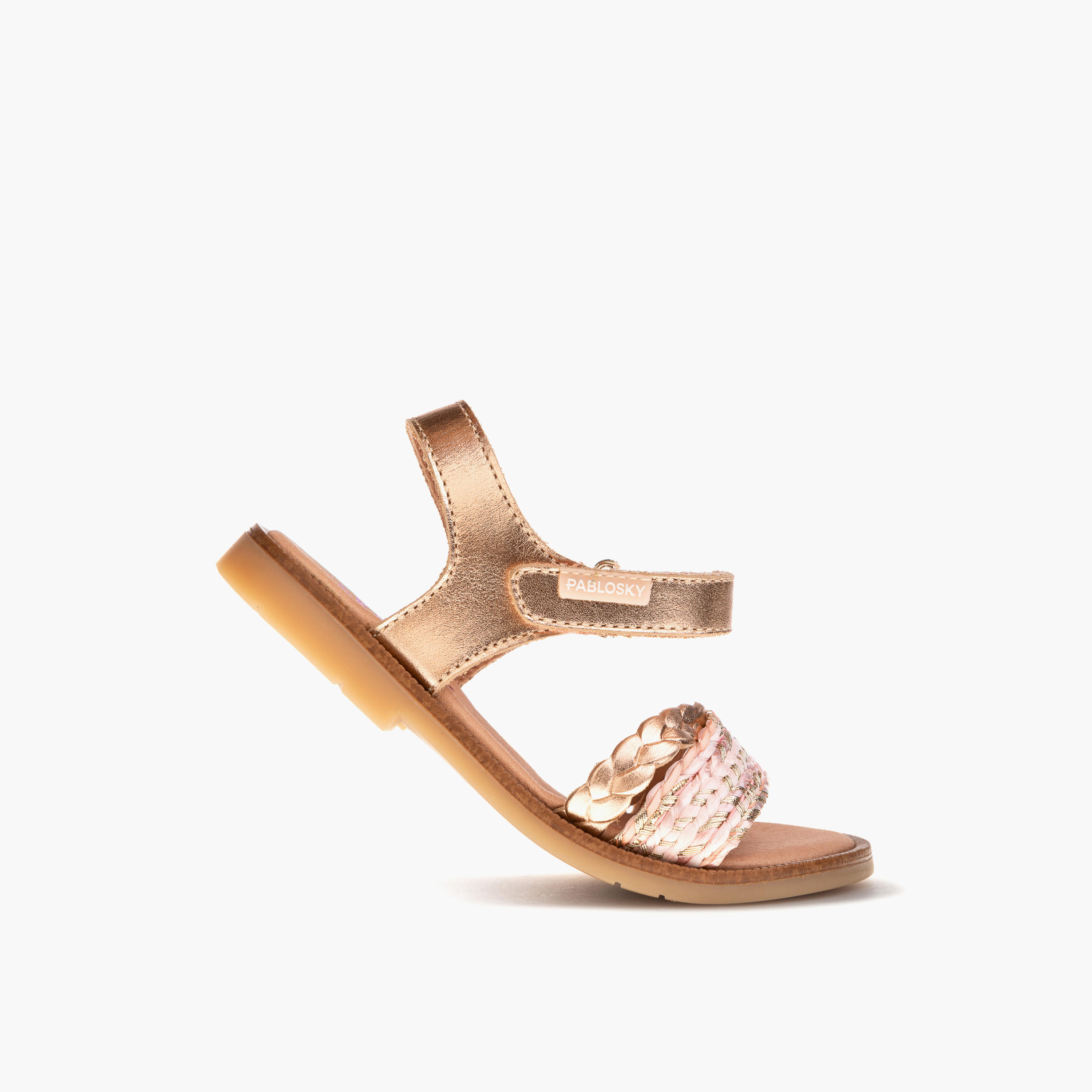 صندل بأحزمة وشريط إغلاق لاصق للبنات من بابلوسكي-girls-shoes-sandals-image-5
