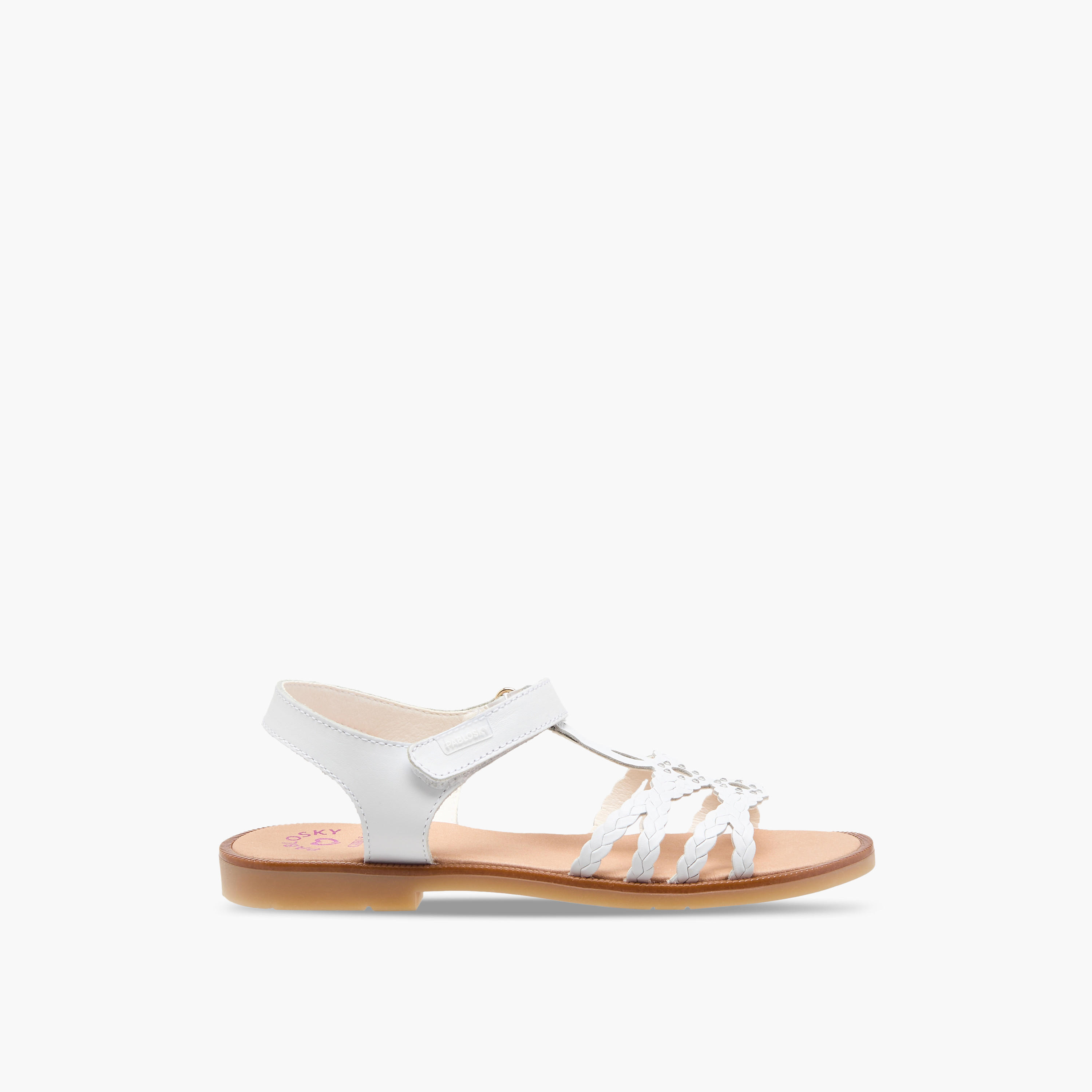 Pablosky Girls Embellished Cross Strap Sandals-girls-shoes-sandals-image-2