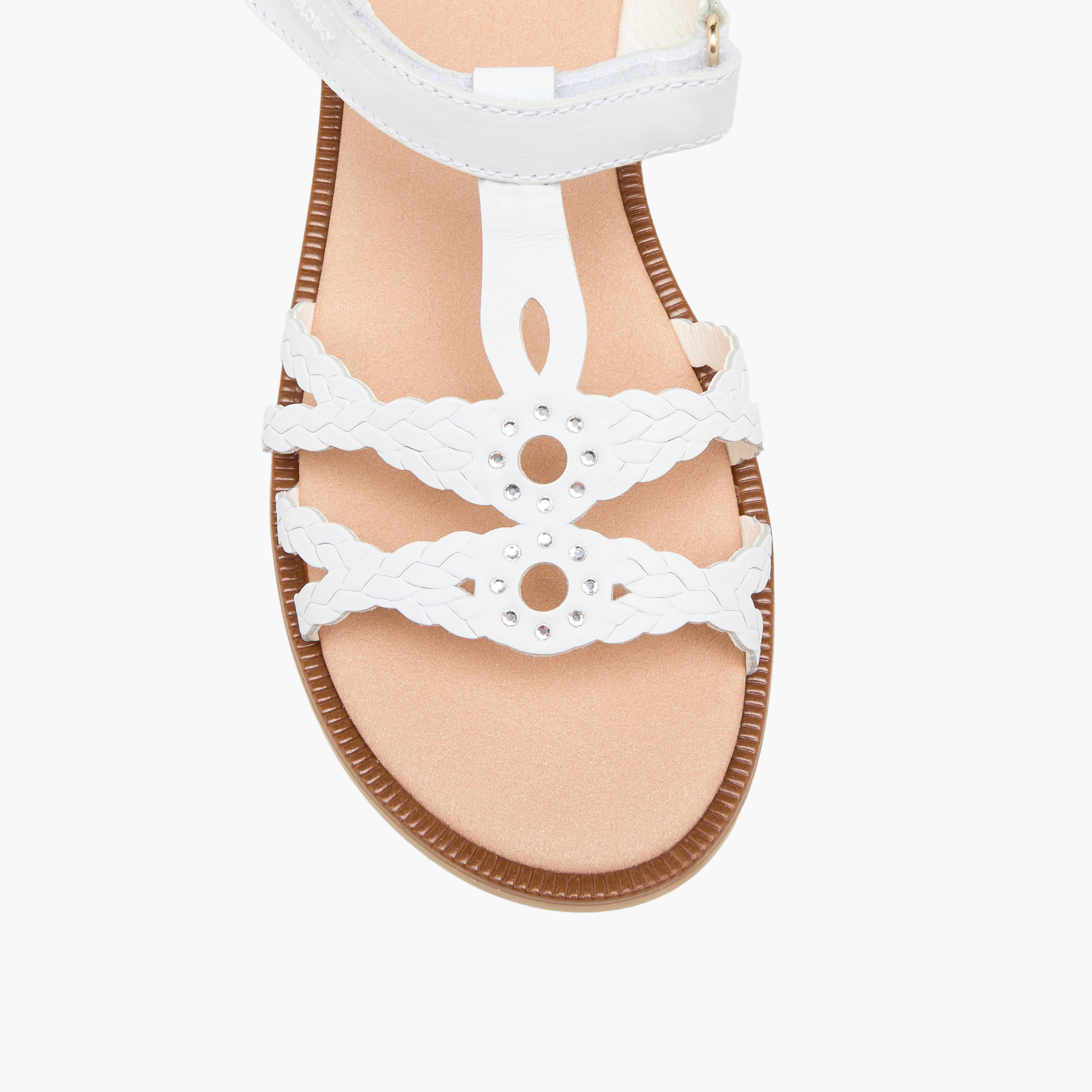 Pablosky Girls Embellished Cross Strap Sandals-girls-shoes-sandals-image-3