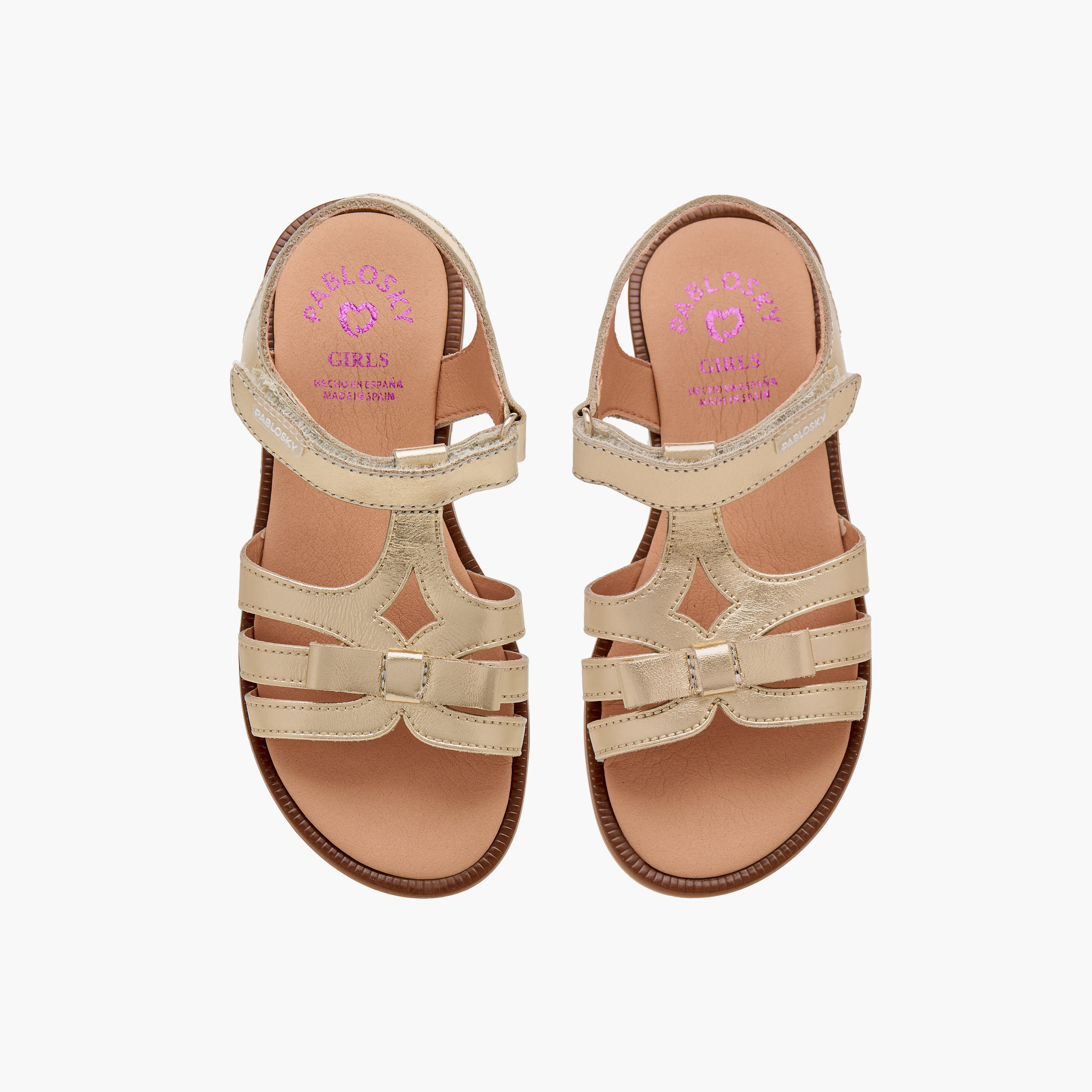 صندل بشريط إغلاق لاصق للبنات من بابلوسكي-girls-shoes-sandals-image-1