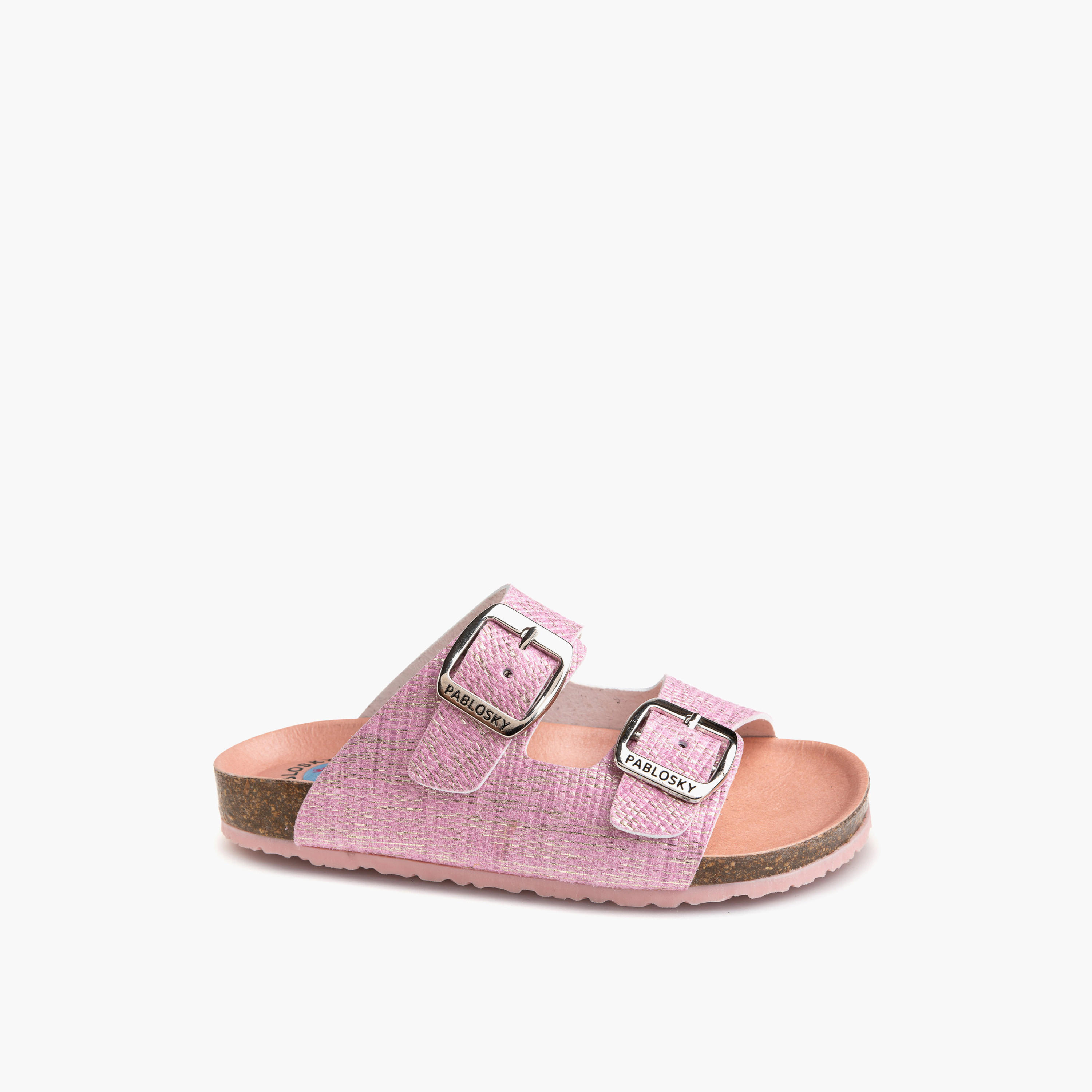 صندل بارز الملمس بتفاصيل إبزيم للبنات من بابلوسكي-girls-shoes-sandals-image-1