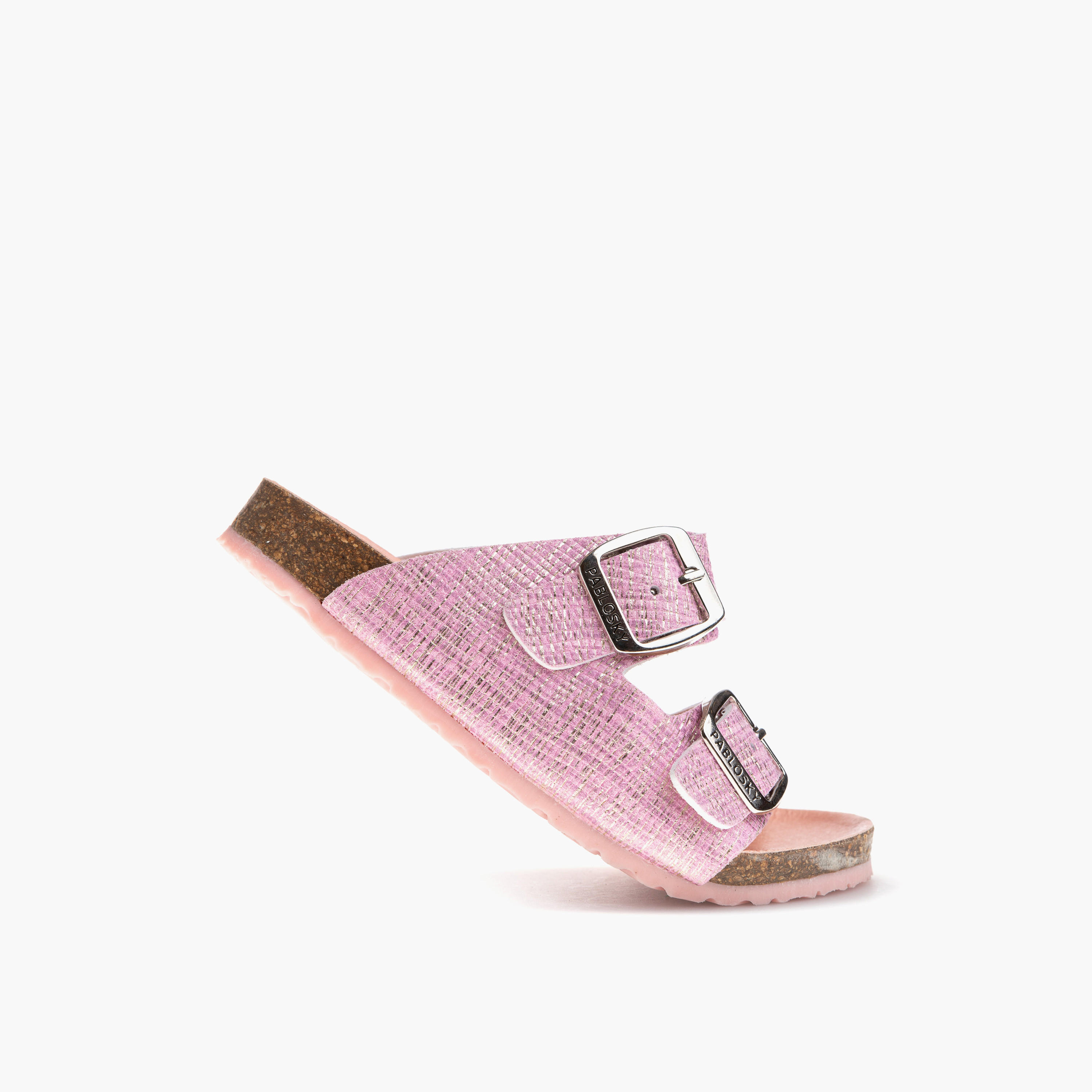 صندل بارز الملمس بتفاصيل إبزيم للبنات من بابلوسكي-girls-shoes-sandals-image-5