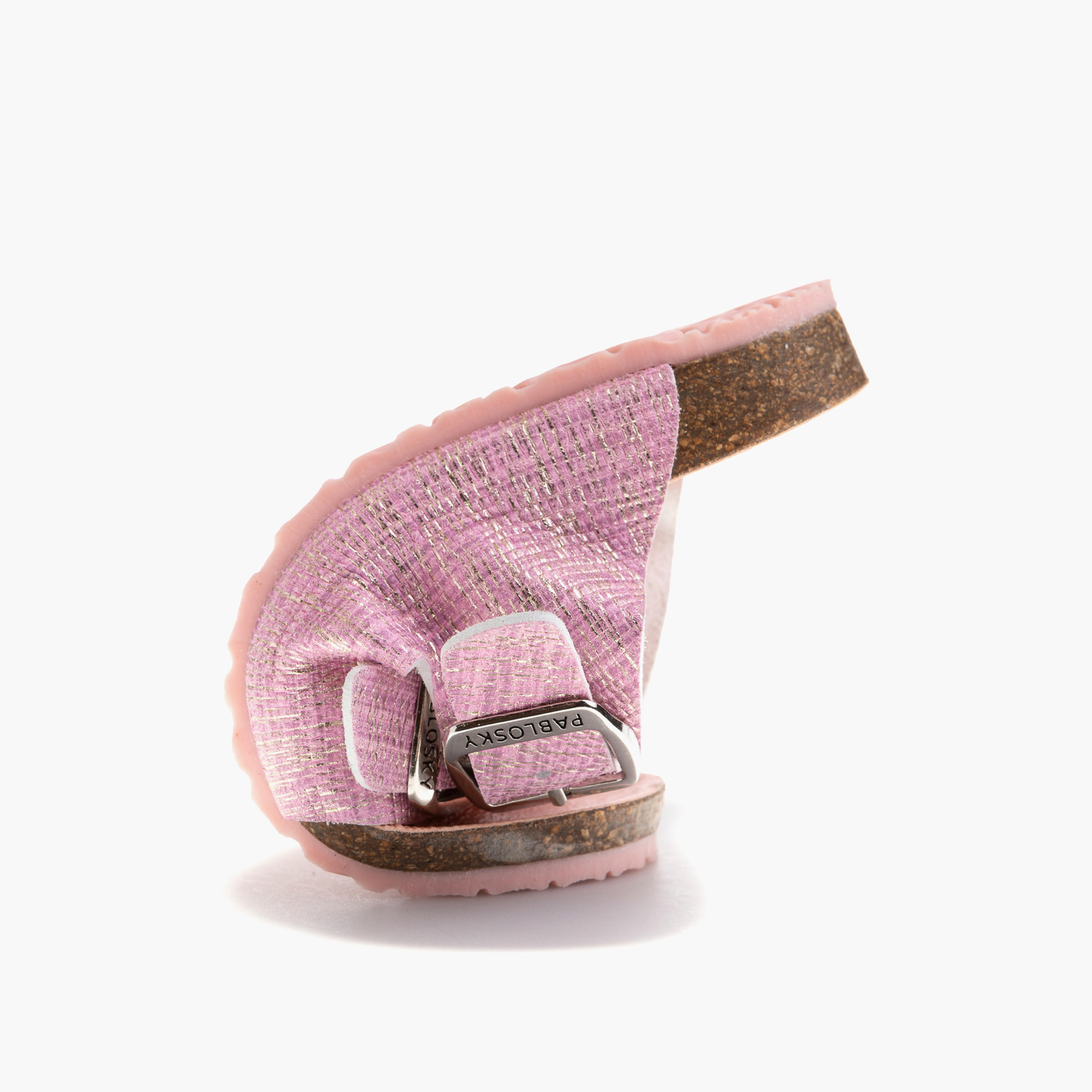 صندل بارز الملمس بتفاصيل إبزيم للبنات من بابلوسكي-girls-shoes-sandals-image-6