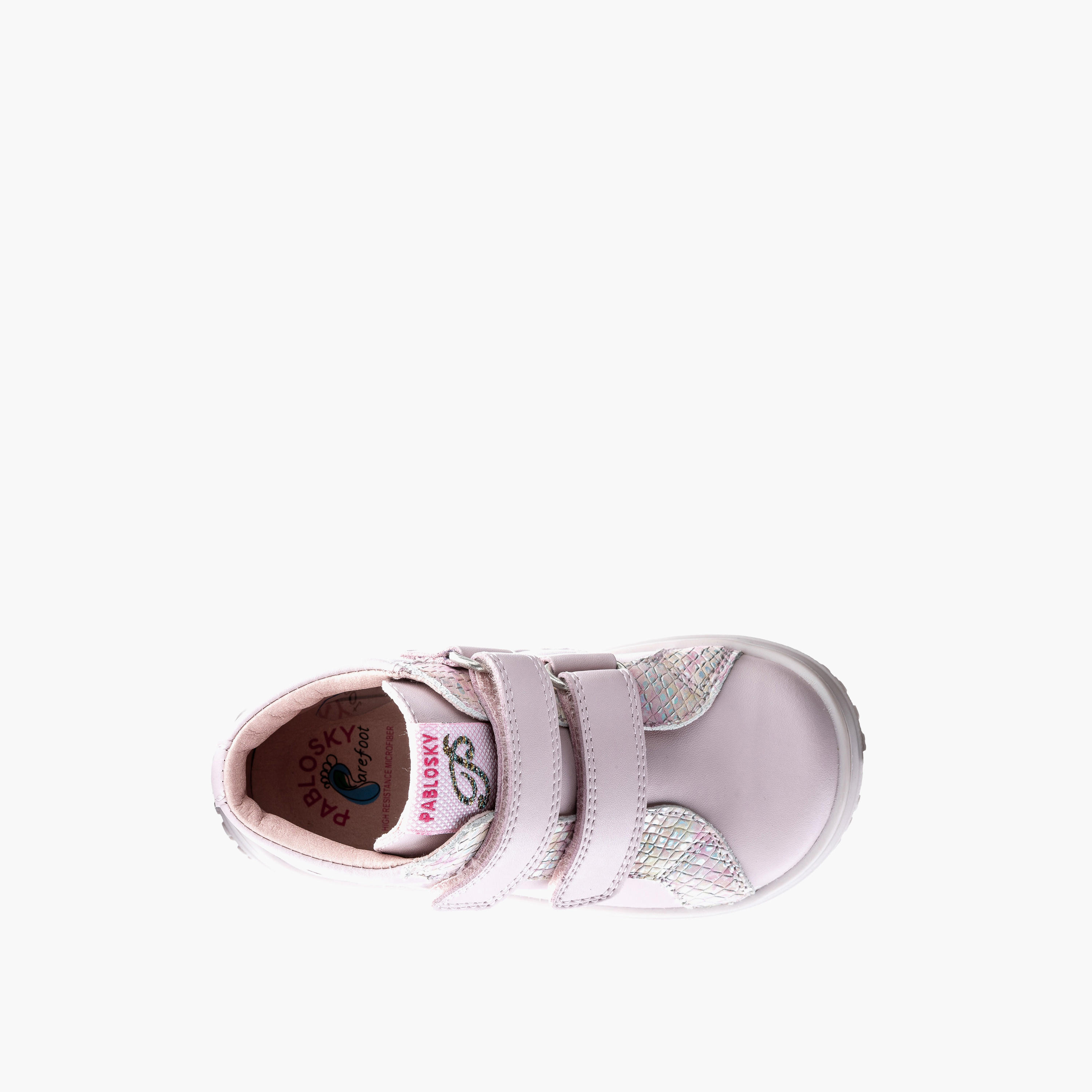 Pablosky Girls' High Top Boots with Hook and Loop Closure - 445675-J-girls-shoes-boots-image-4