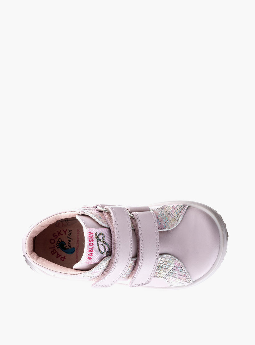 Pablosky Girls' High Top Boots with Hook and Loop Closure - 445675-J-girls-shoes-boots-image-4