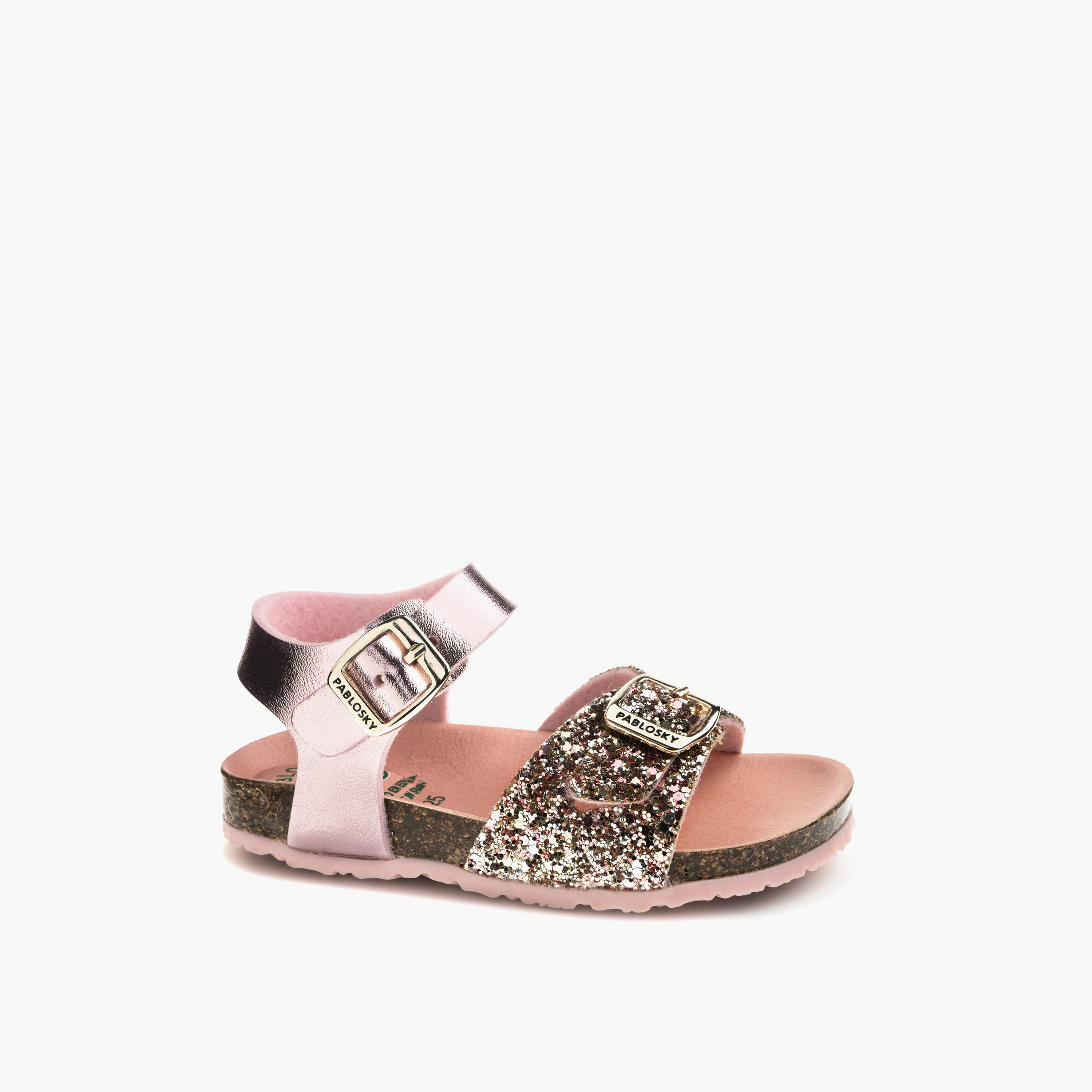 Pablosky Girls Glitter Detail Sandals-girls-shoes-sandals-image-1