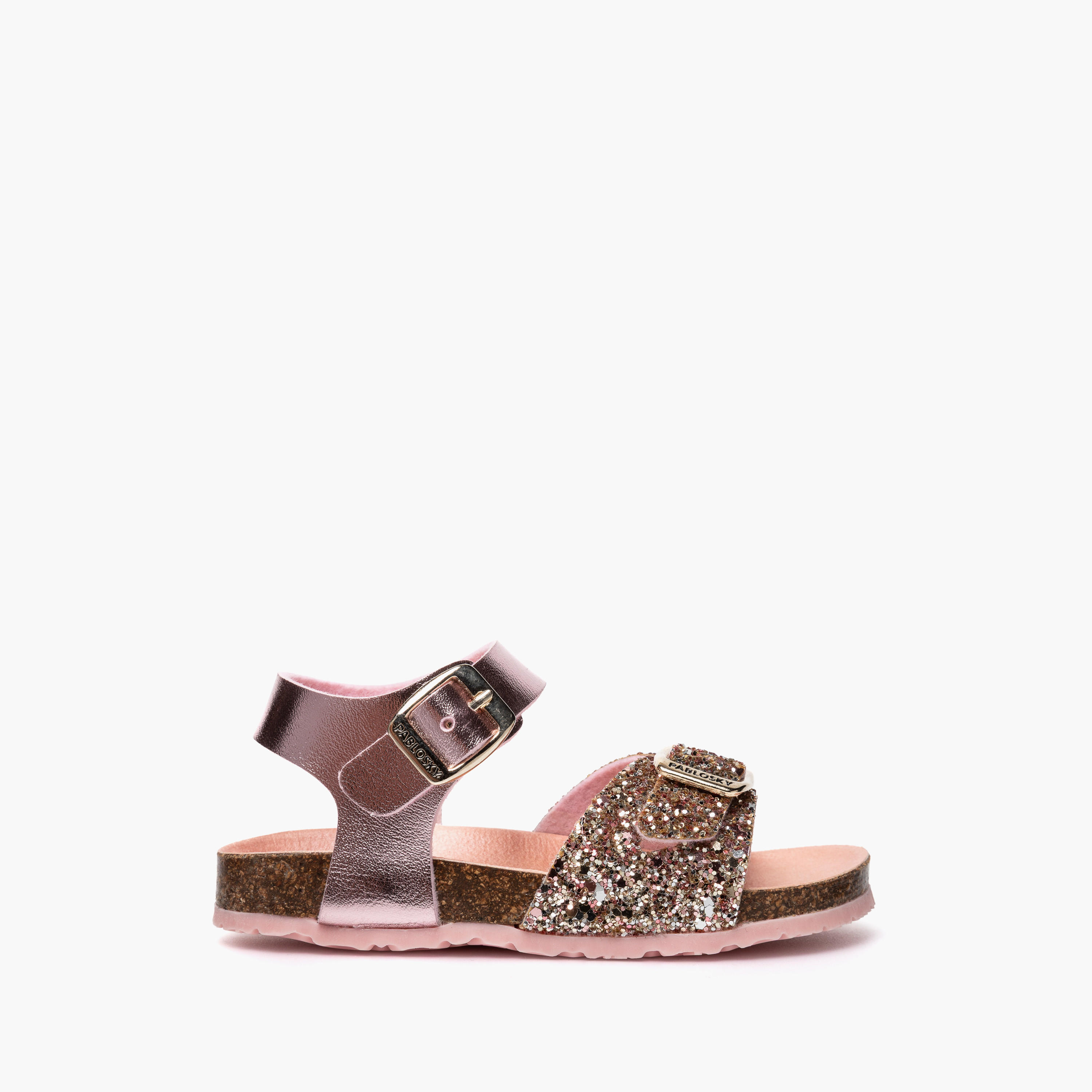 Pablosky Girls Glitter Detail Sandals-girls-shoes-sandals-image-2