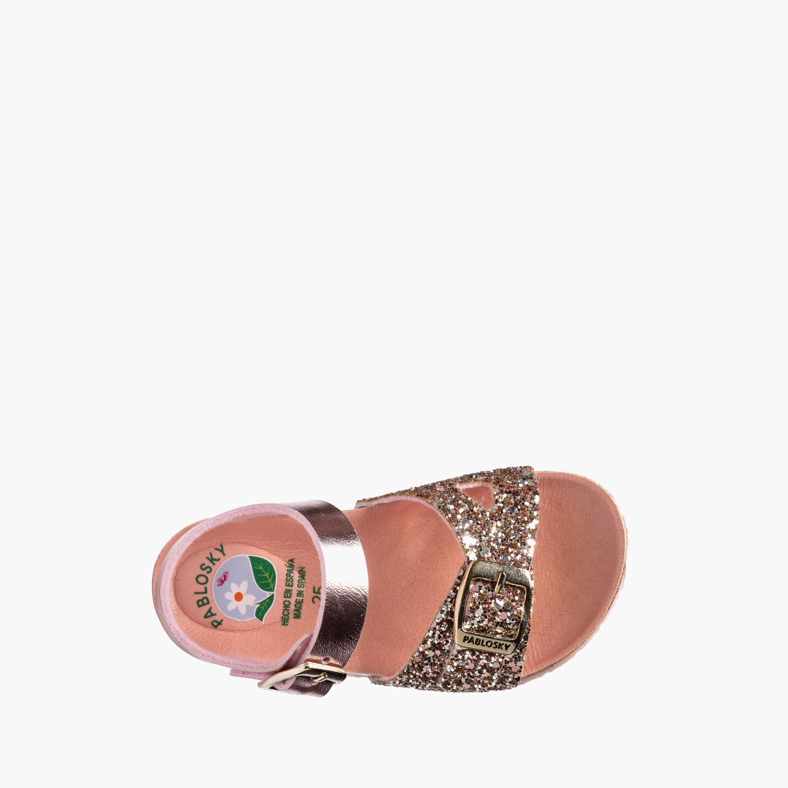 Pablosky Girls Glitter Detail Sandals-girls-shoes-sandals-image-4
