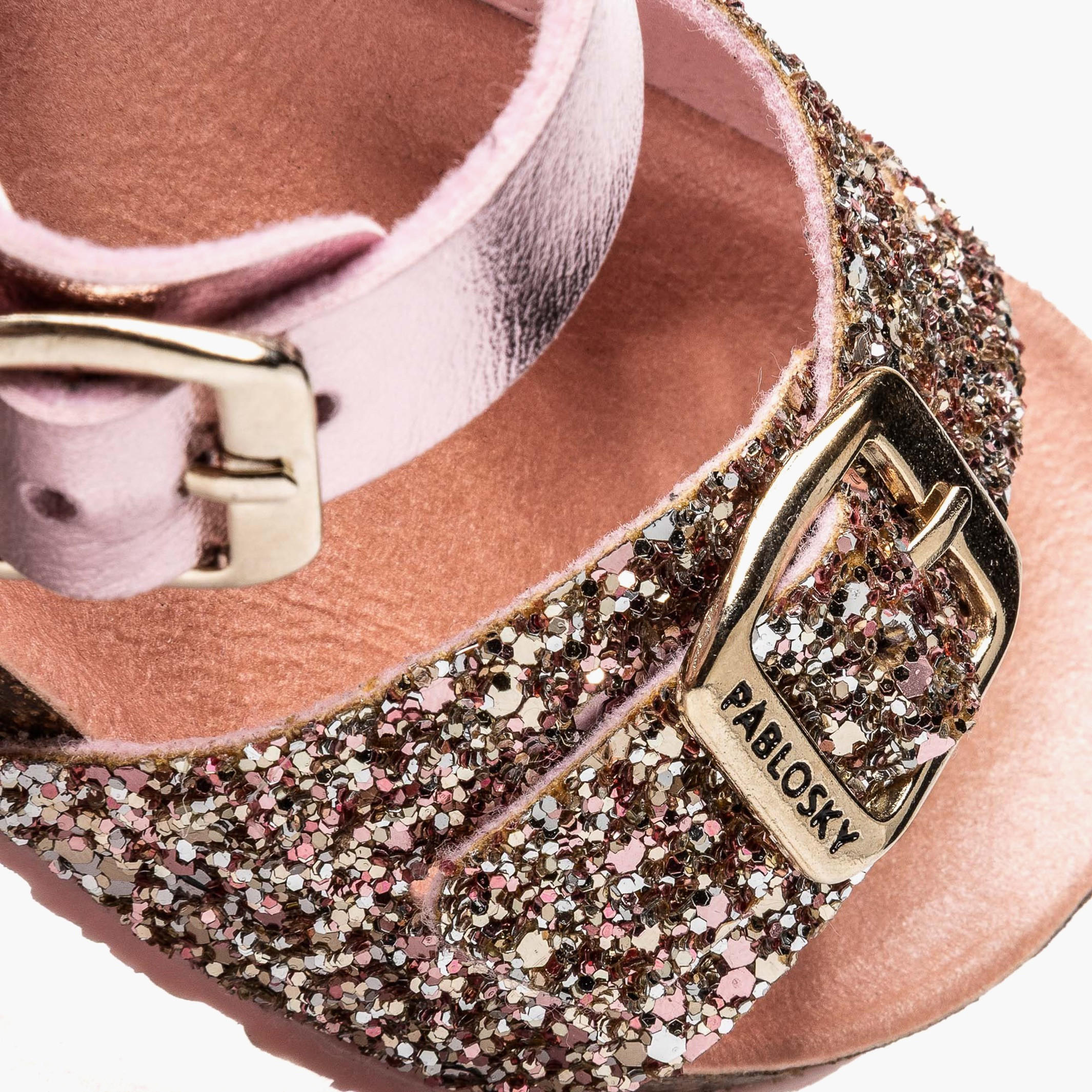 Pablosky Girls Glitter Detail Sandals-girls-shoes-sandals-image-6