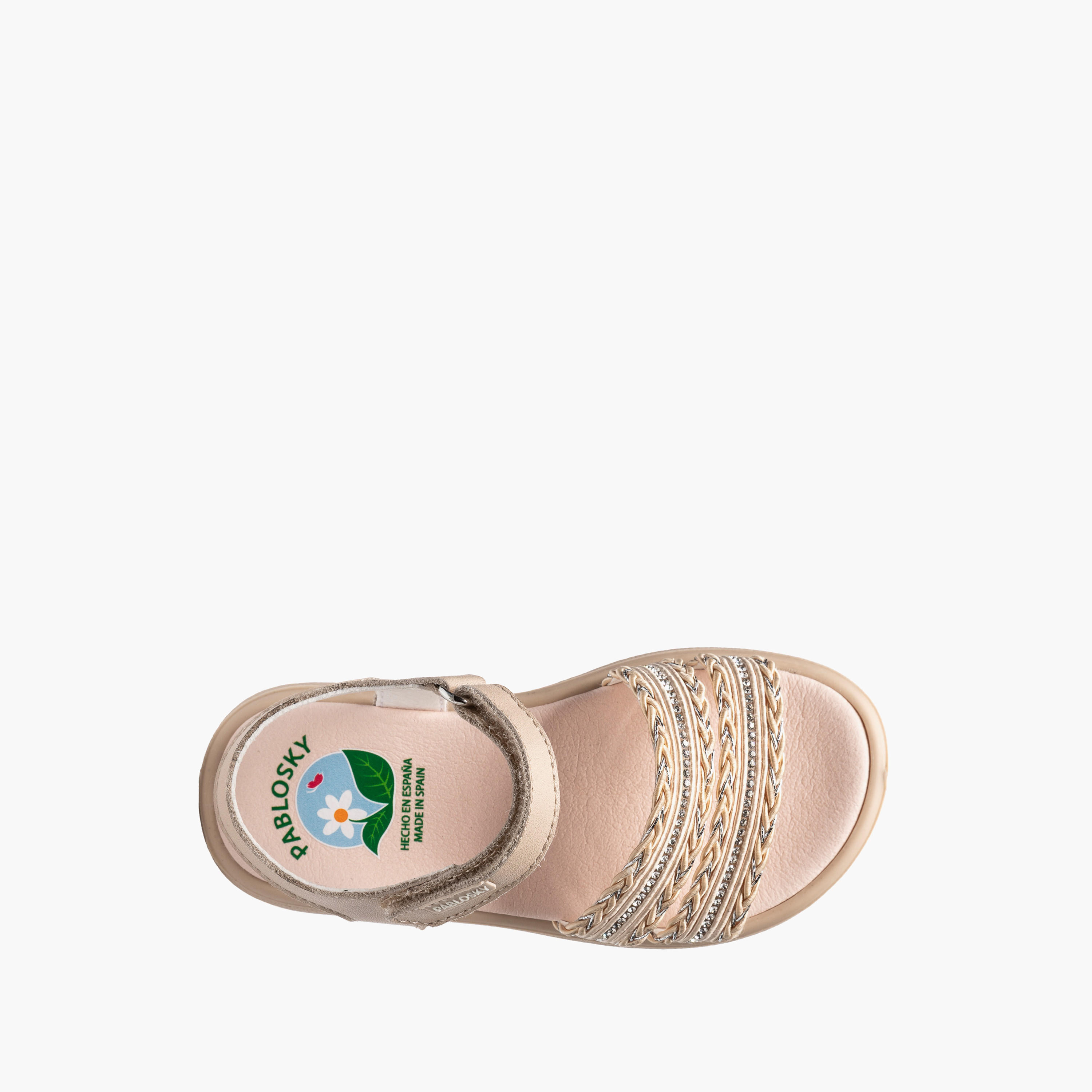 Pablosky Girls Leather Hook & Loop Sandals-girls-shoes-sandals-image-4