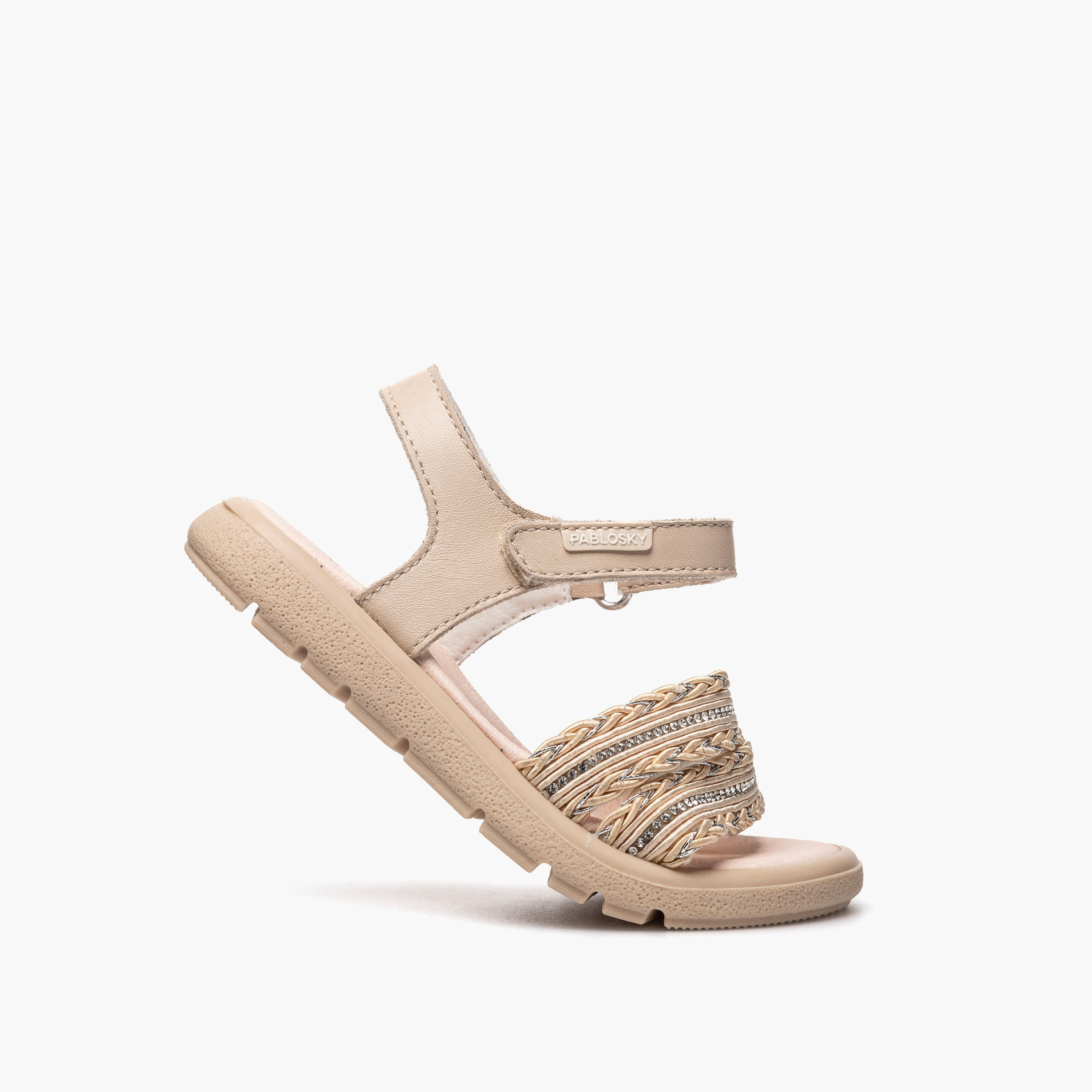Pablosky Girls Leather Hook & Loop Sandals-girls-shoes-sandals-image-5