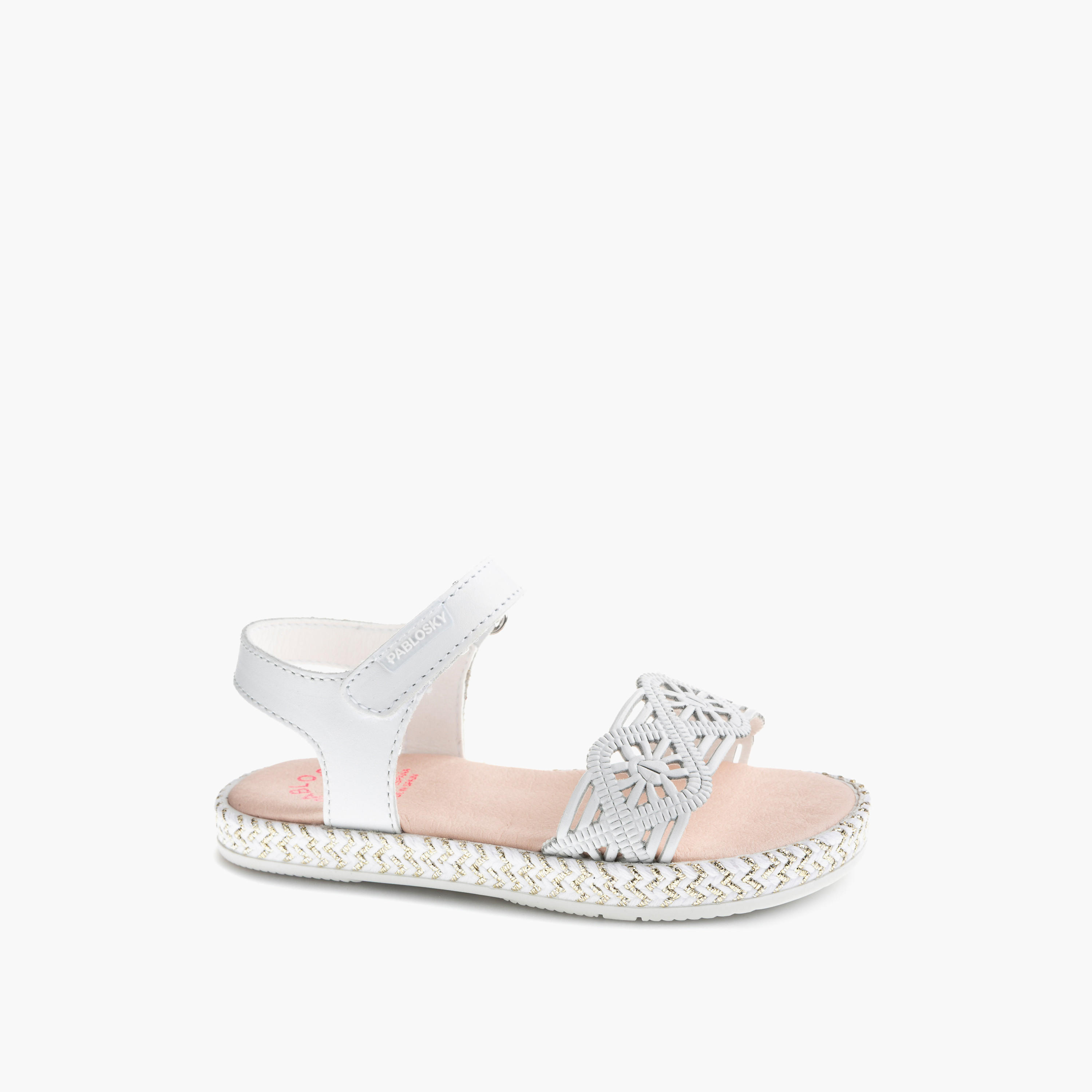 Pablosky Girls Embellished Hook & Loop Sandals-girls-shoes-sandals-image-1