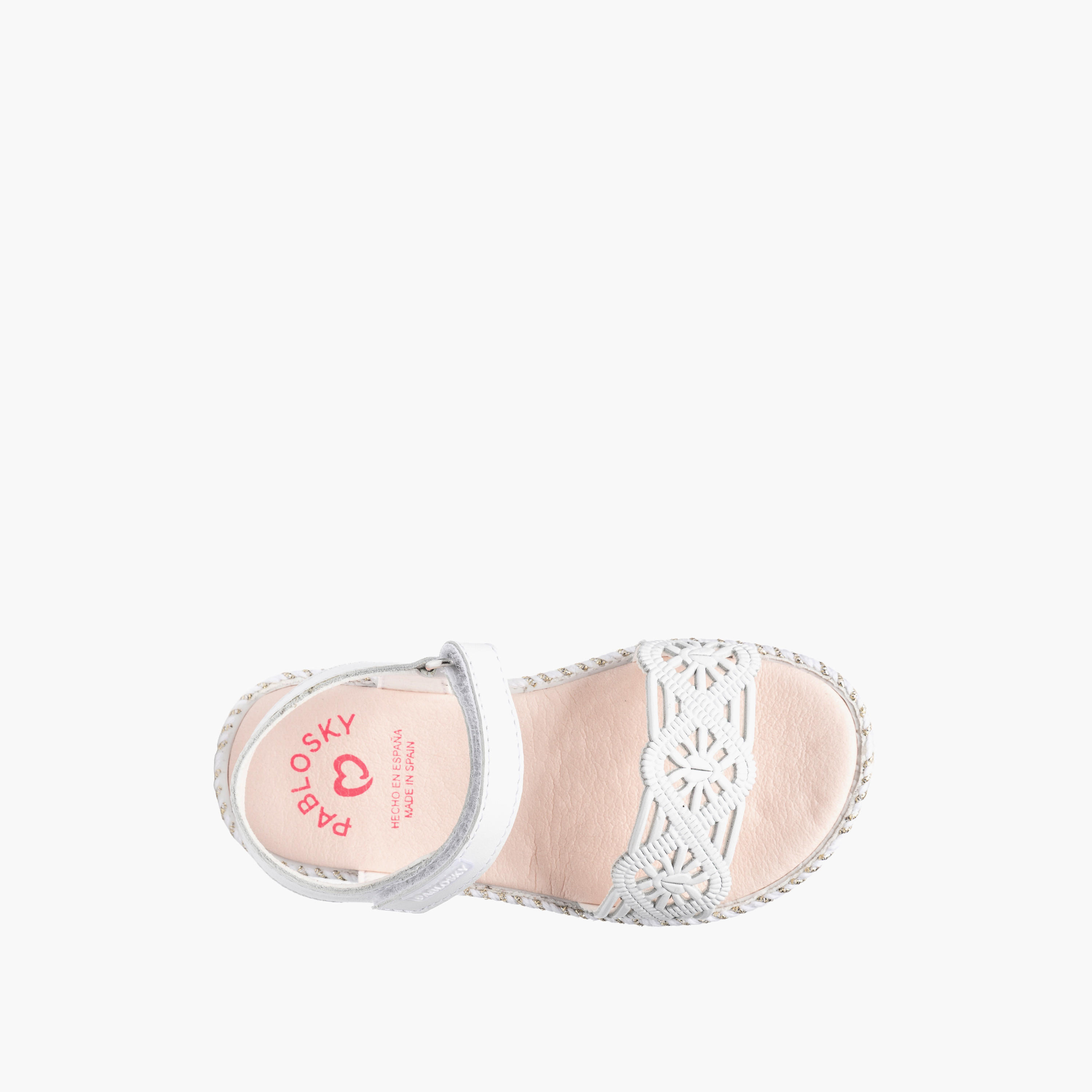 Pablosky Girls Embellished Hook & Loop Sandals-girls-shoes-sandals-image-4