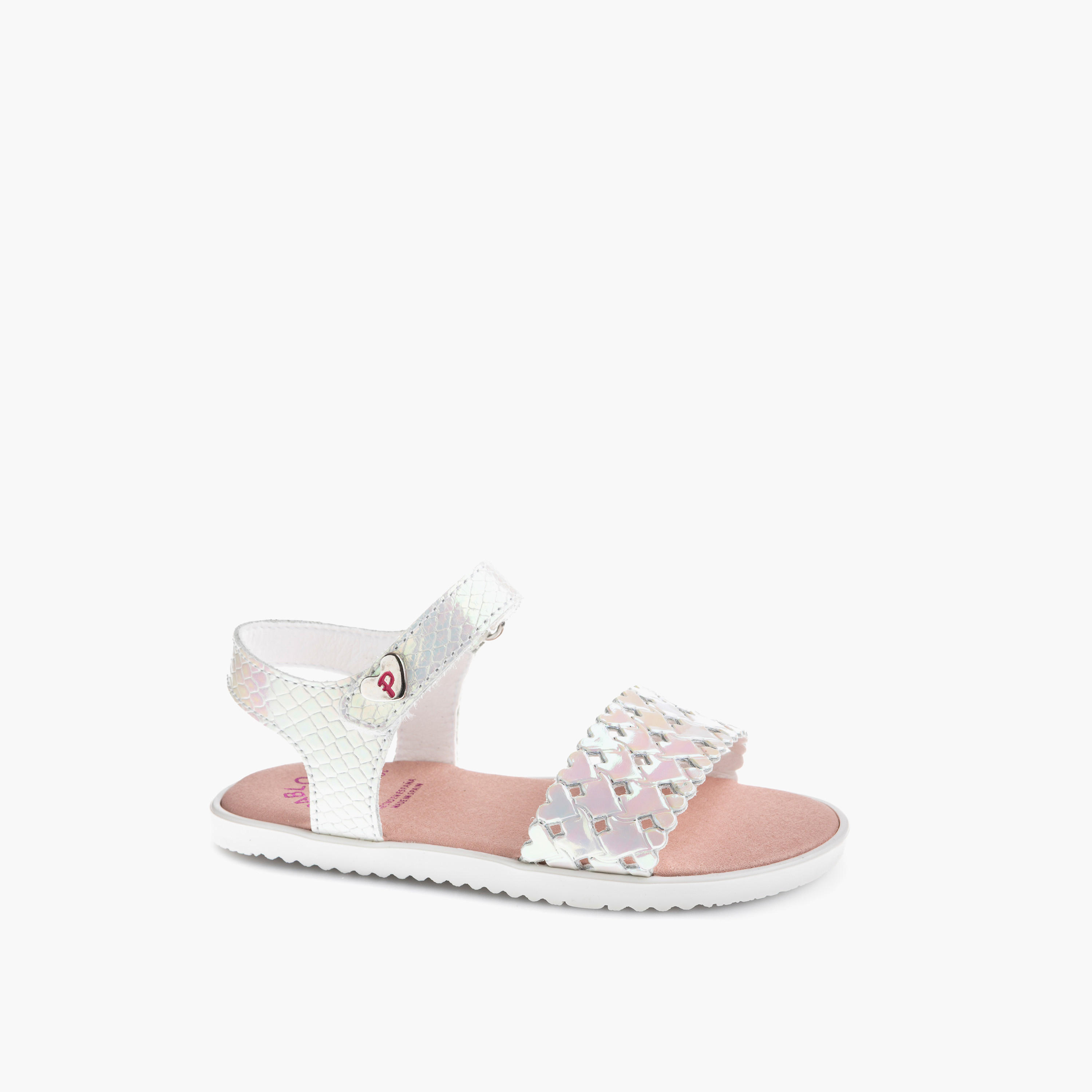 Pablosky Girls Perforated Hook & Loop Sandals-girls-shoes-sandals-image-1