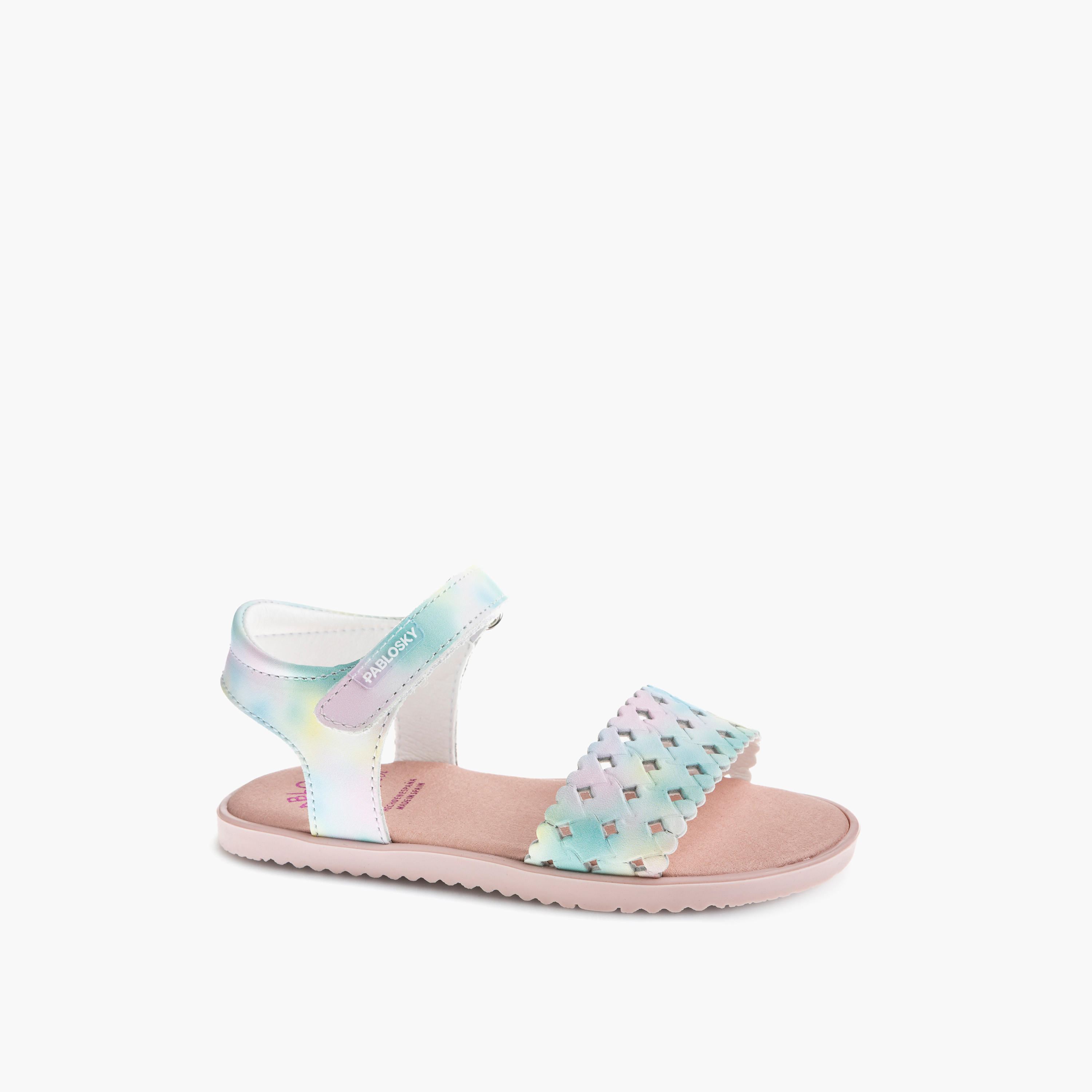 Pablosky Girls Perforated Hook & Loop Sandals-girls-shoes-sandals-image-1