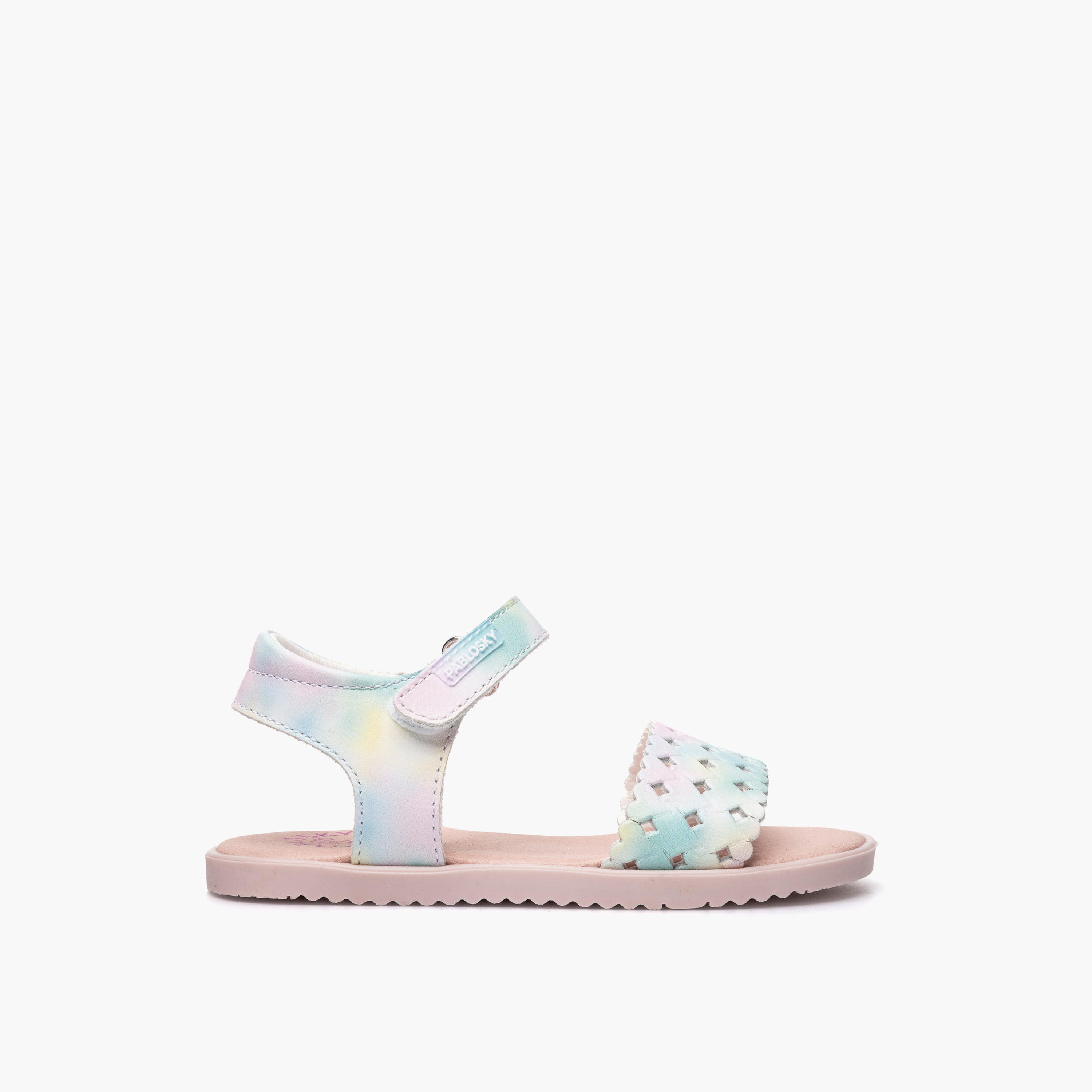 Pablosky Girls Perforated Hook & Loop Sandals-girls-shoes-sandals-image-2