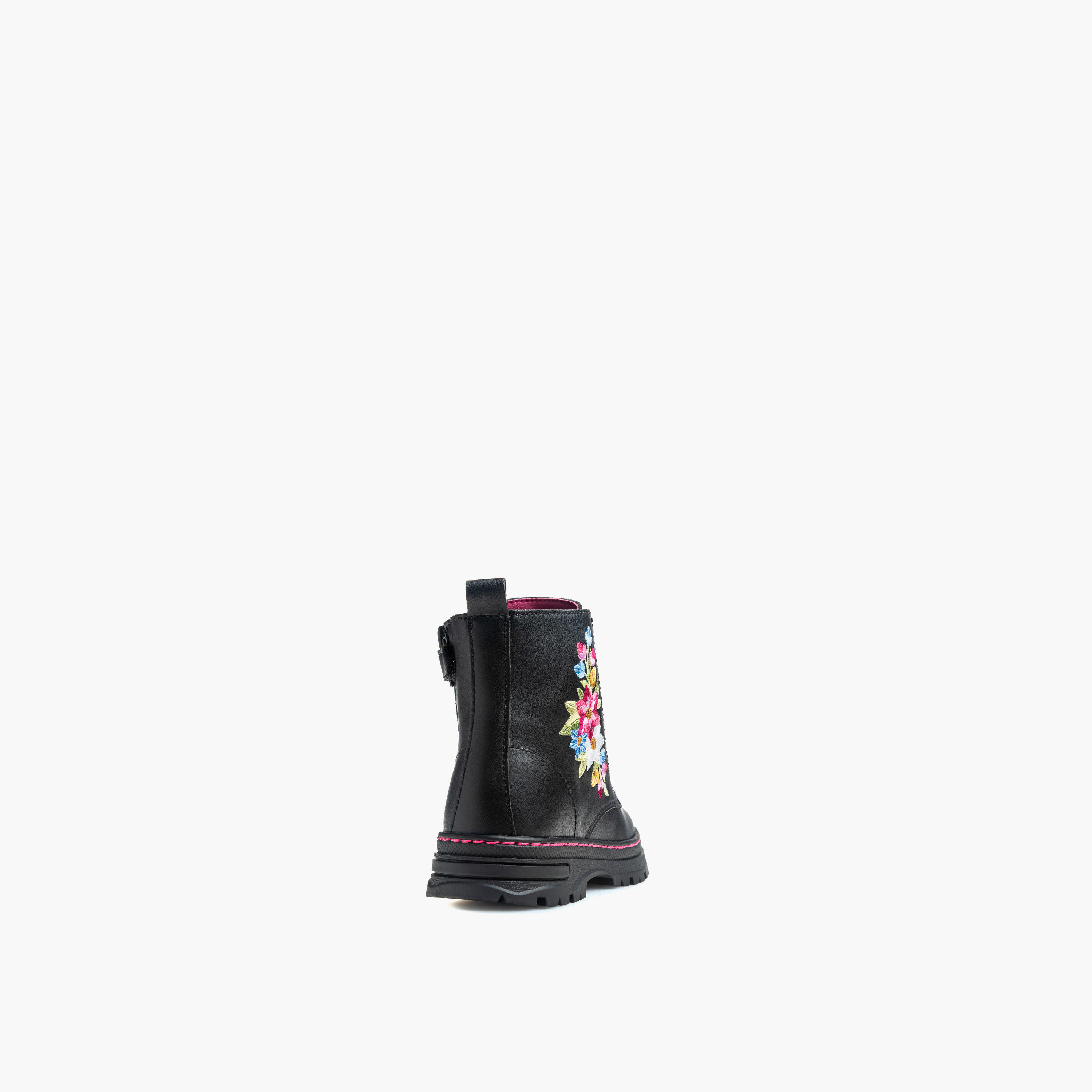 بوت بتطريز زهري ورباط إغلاق للبنات من بابلوفسكي-girls-shoes-boots-image-2