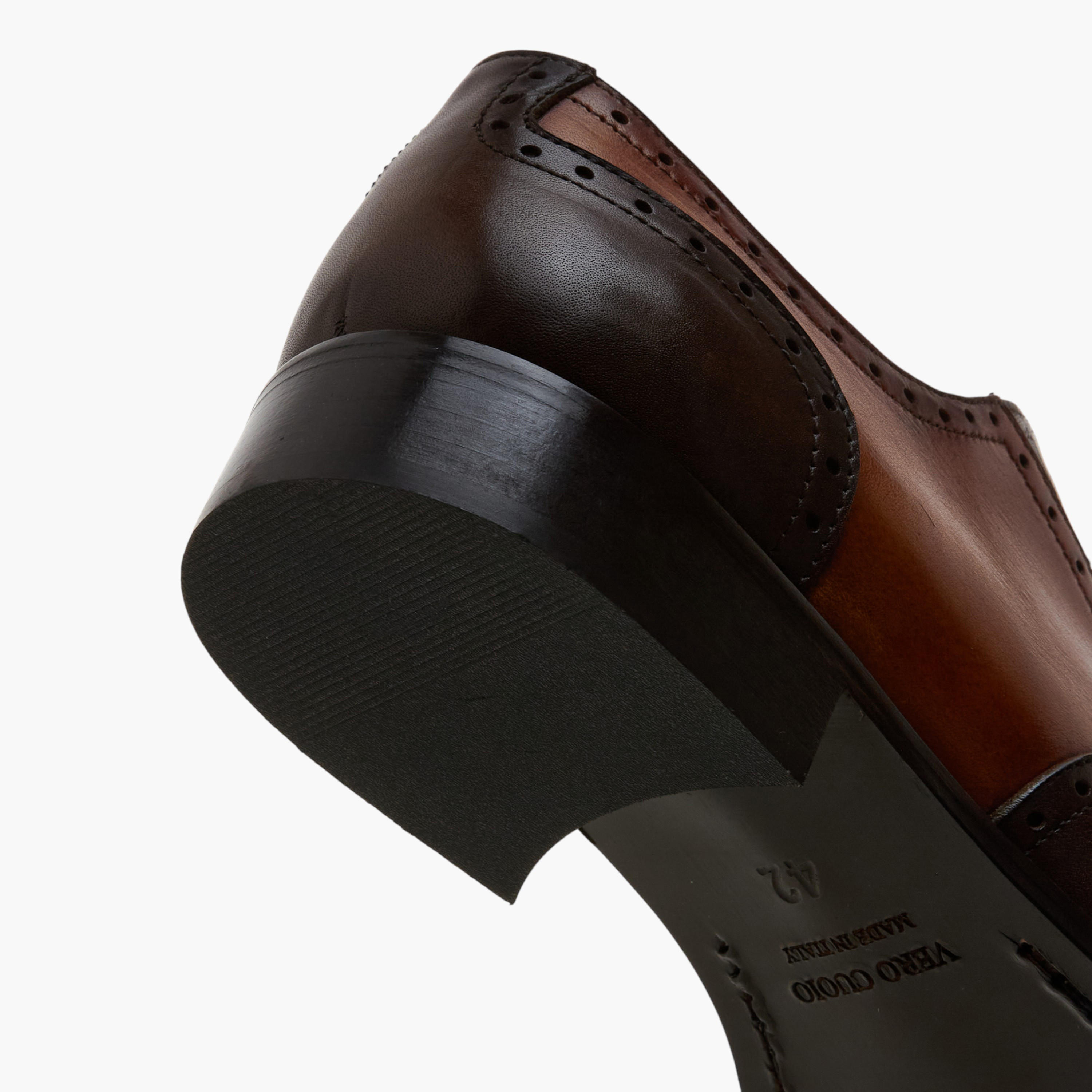 Duchini Men Perforated Lace-Up Leather Oxford Shoes-men-shoes-formalshoes-image-5