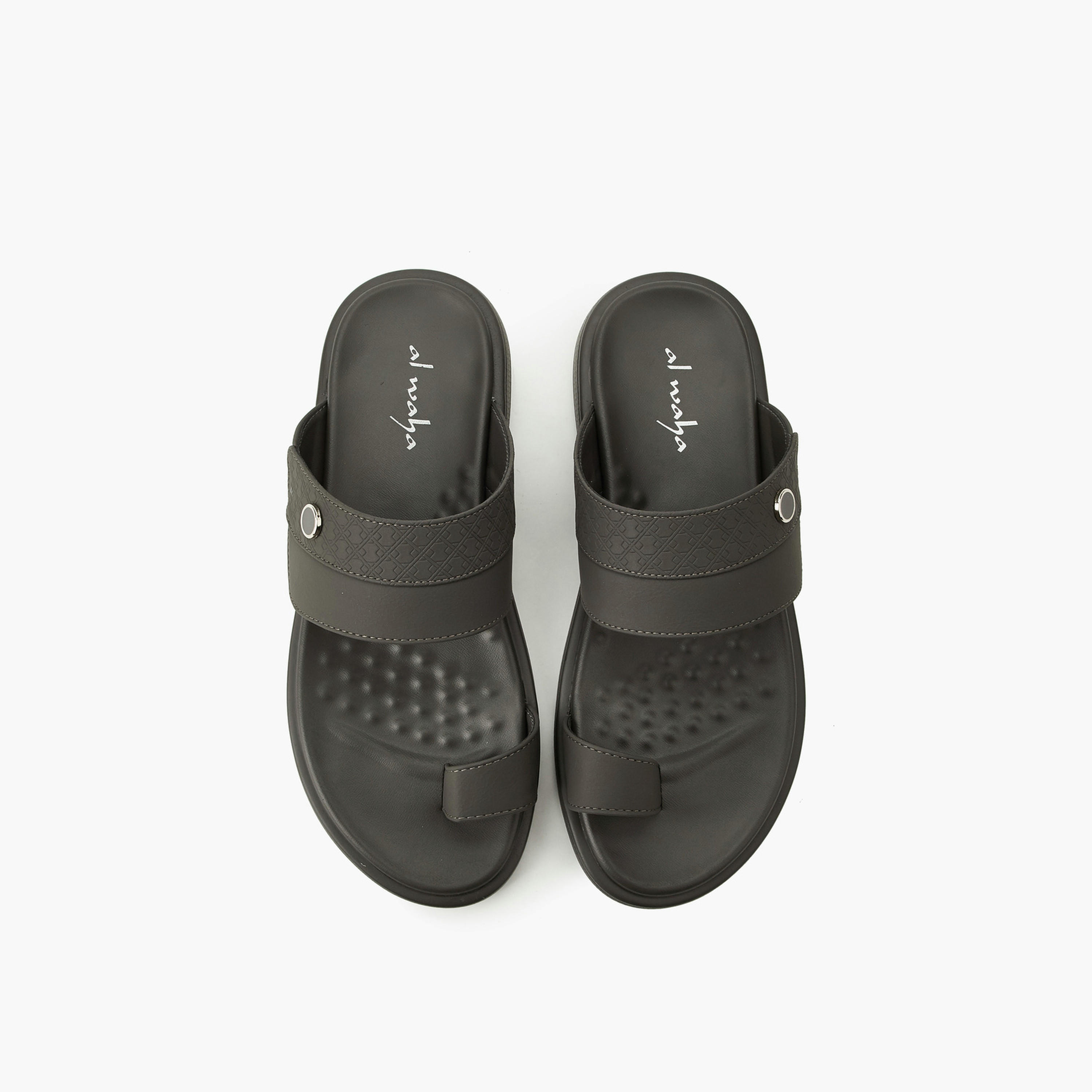 Al Waha Men Textured Arabic Sandals-men-shoes-sandals-image-1