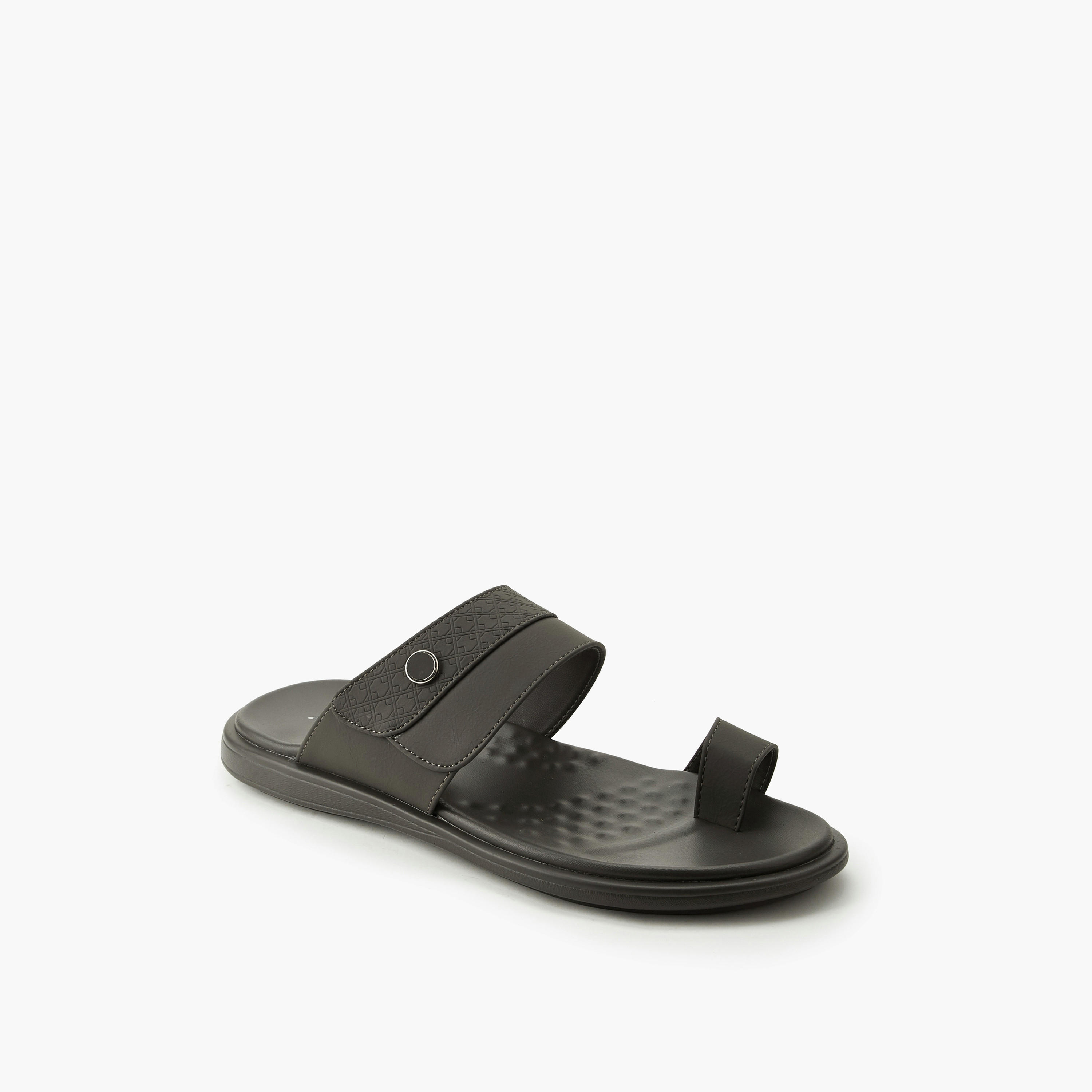 Al Waha Men Textured Arabic Sandals-men-shoes-sandals-image-2