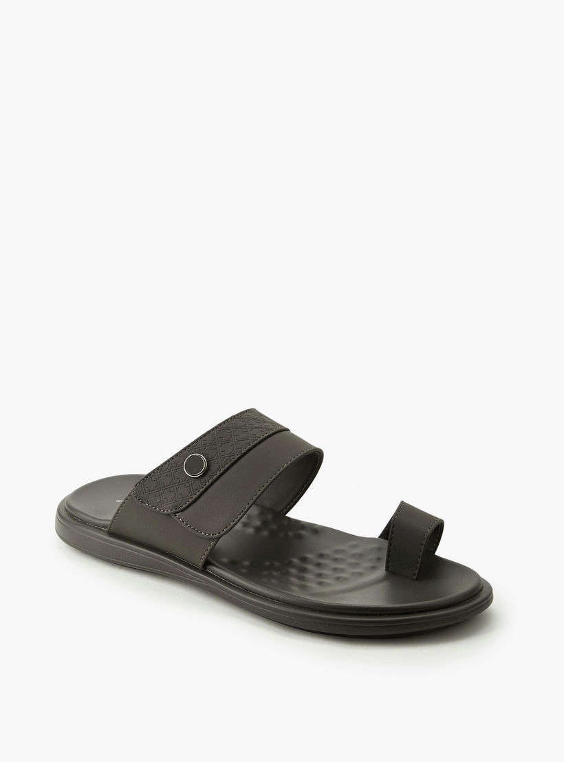 Al Waha Men Textured Arabic Sandals-men-shoes-sandals-image-2