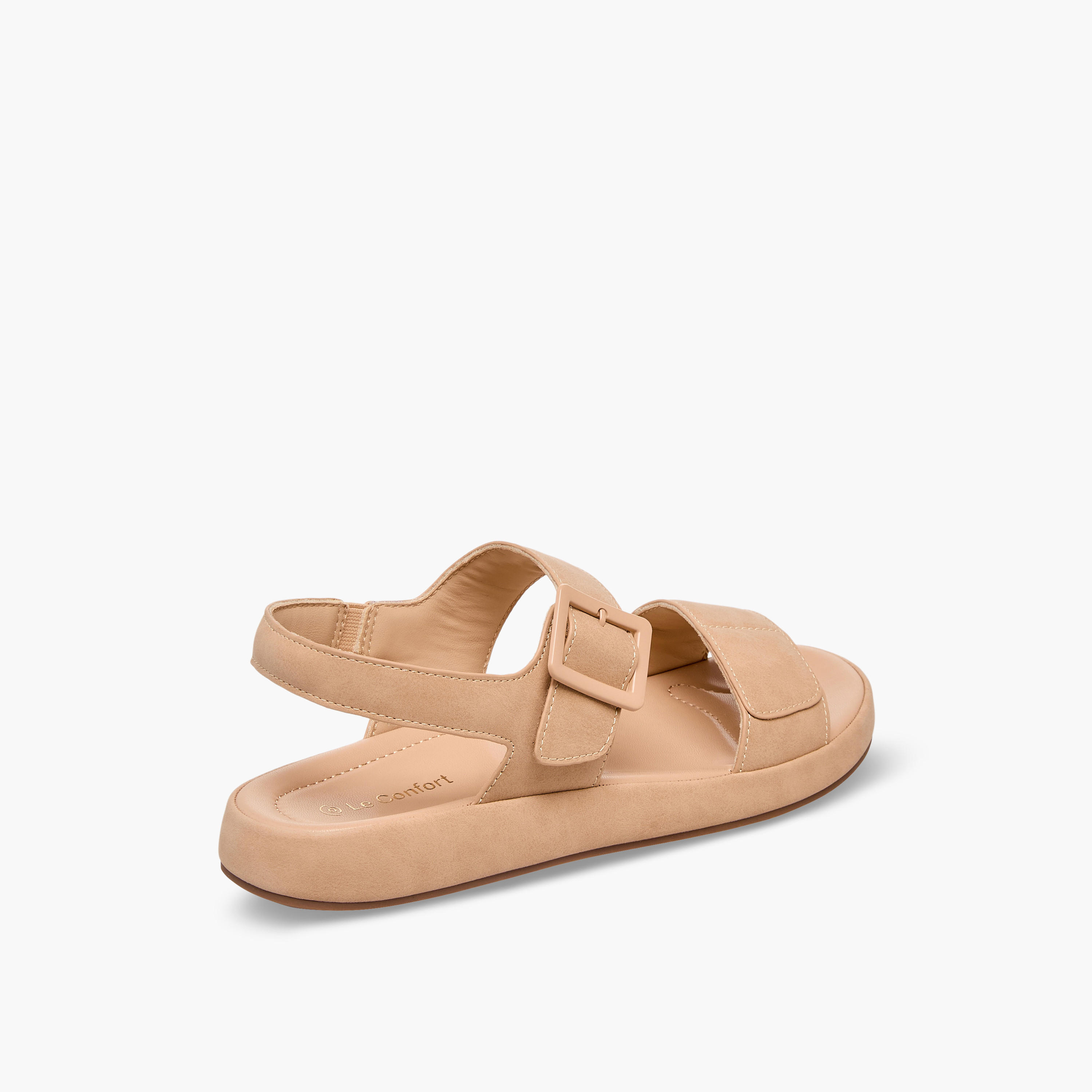 صندل جلد سويدي بتفاصيل إبزيم للنساء من لو كونفورت-women-shoes-sandals-flats-image-6