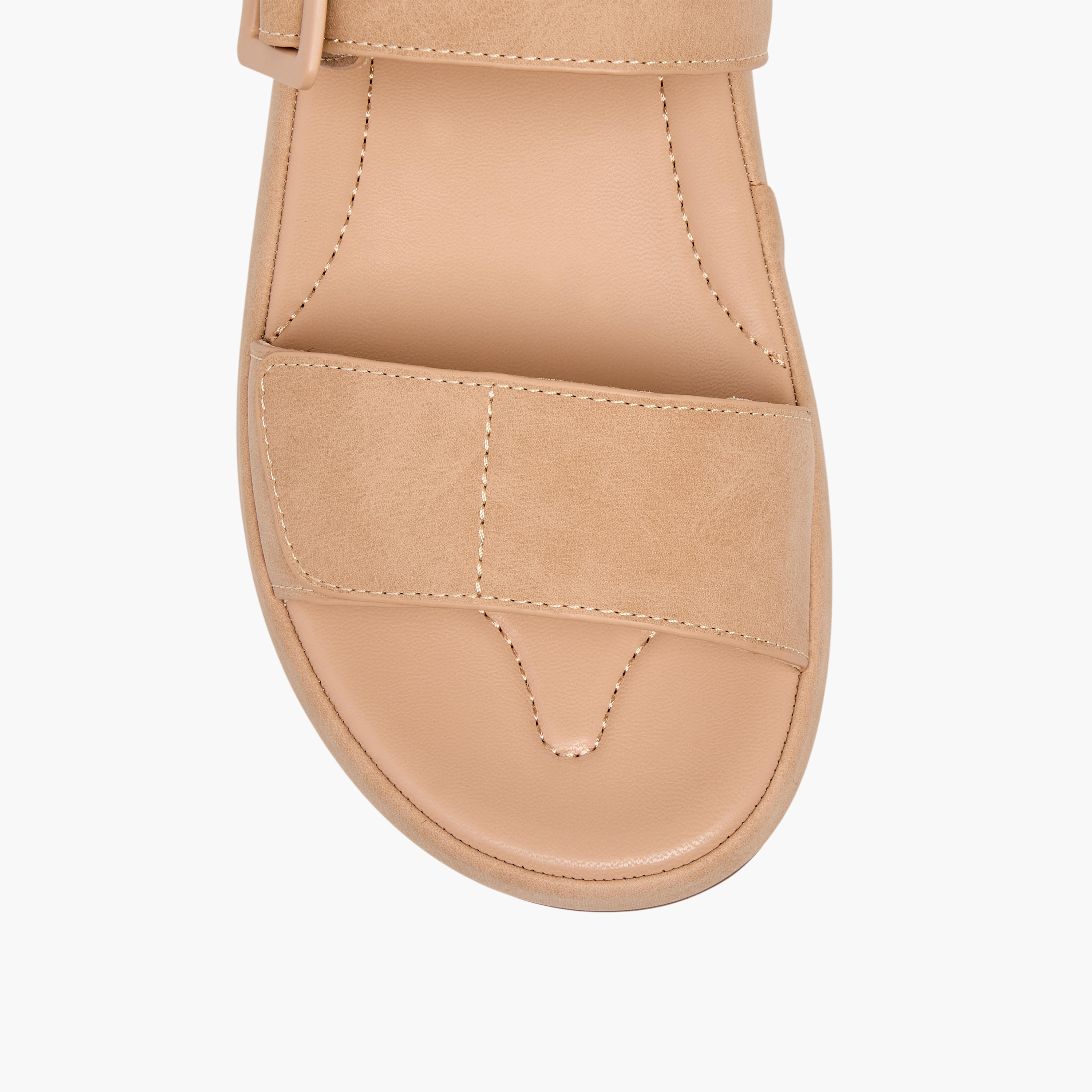 صندل جلد سويدي بتفاصيل إبزيم للنساء من لو كونفورت-women-shoes-sandals-flats-image-7