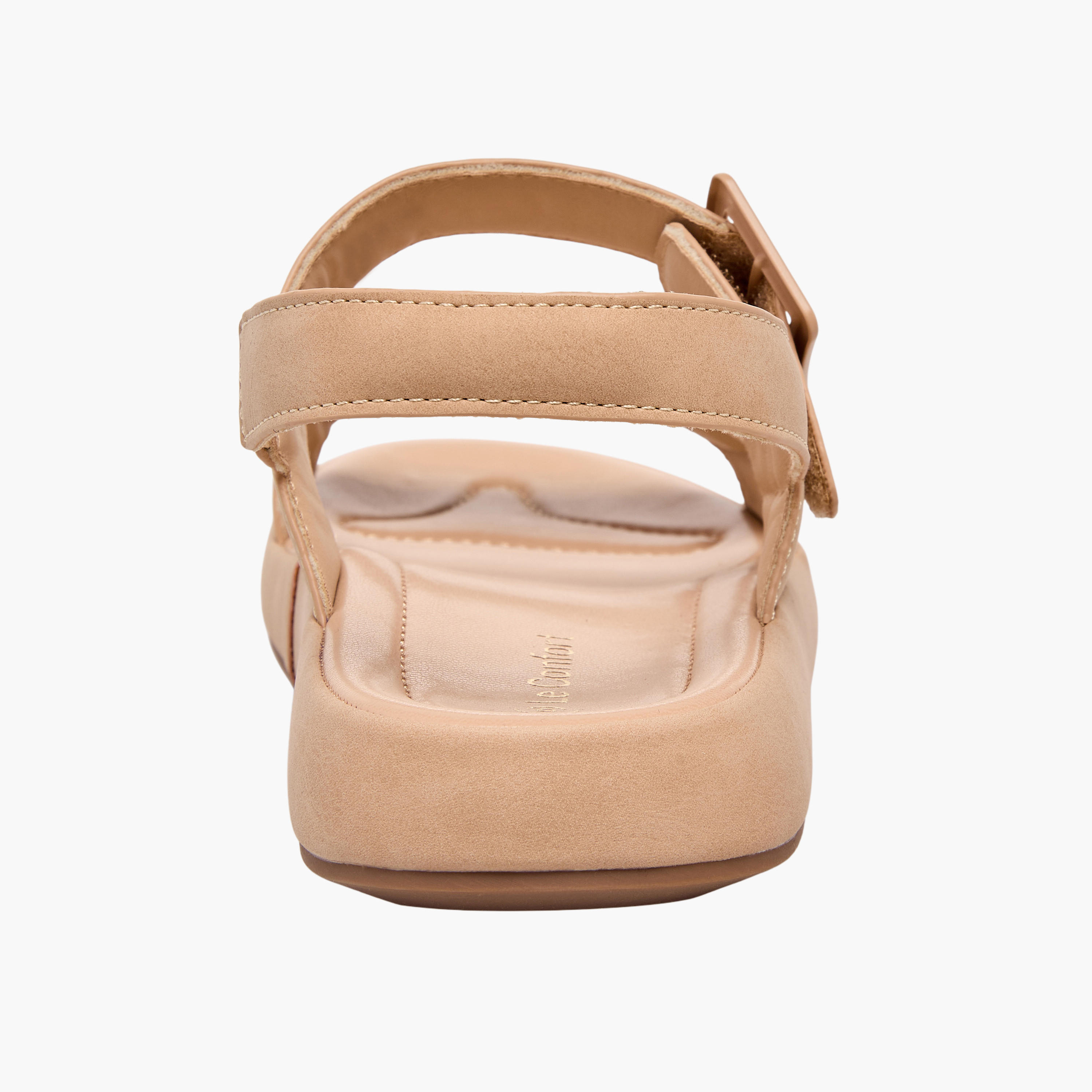 صندل جلد سويدي بتفاصيل إبزيم للنساء من لو كونفورت-women-shoes-sandals-flats-image-8