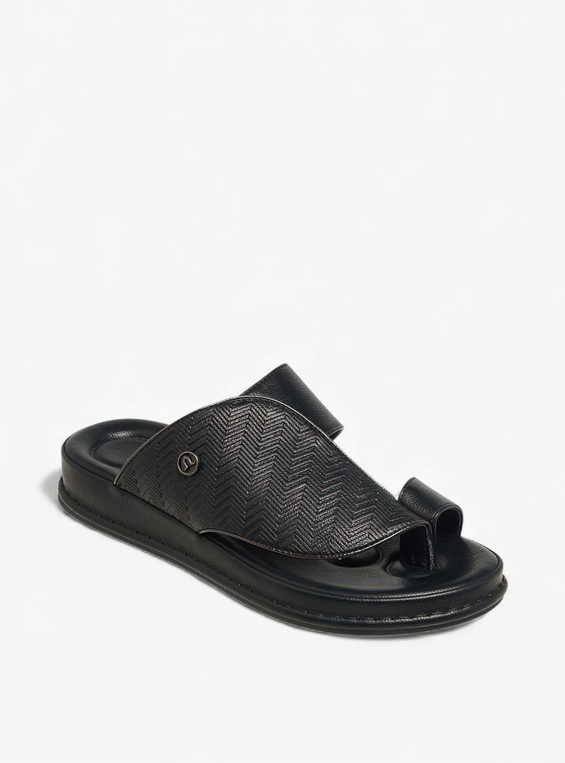 Al Waha Men Toe Loop Detail Arabic Sandals-men-shoes-sandals-image-2