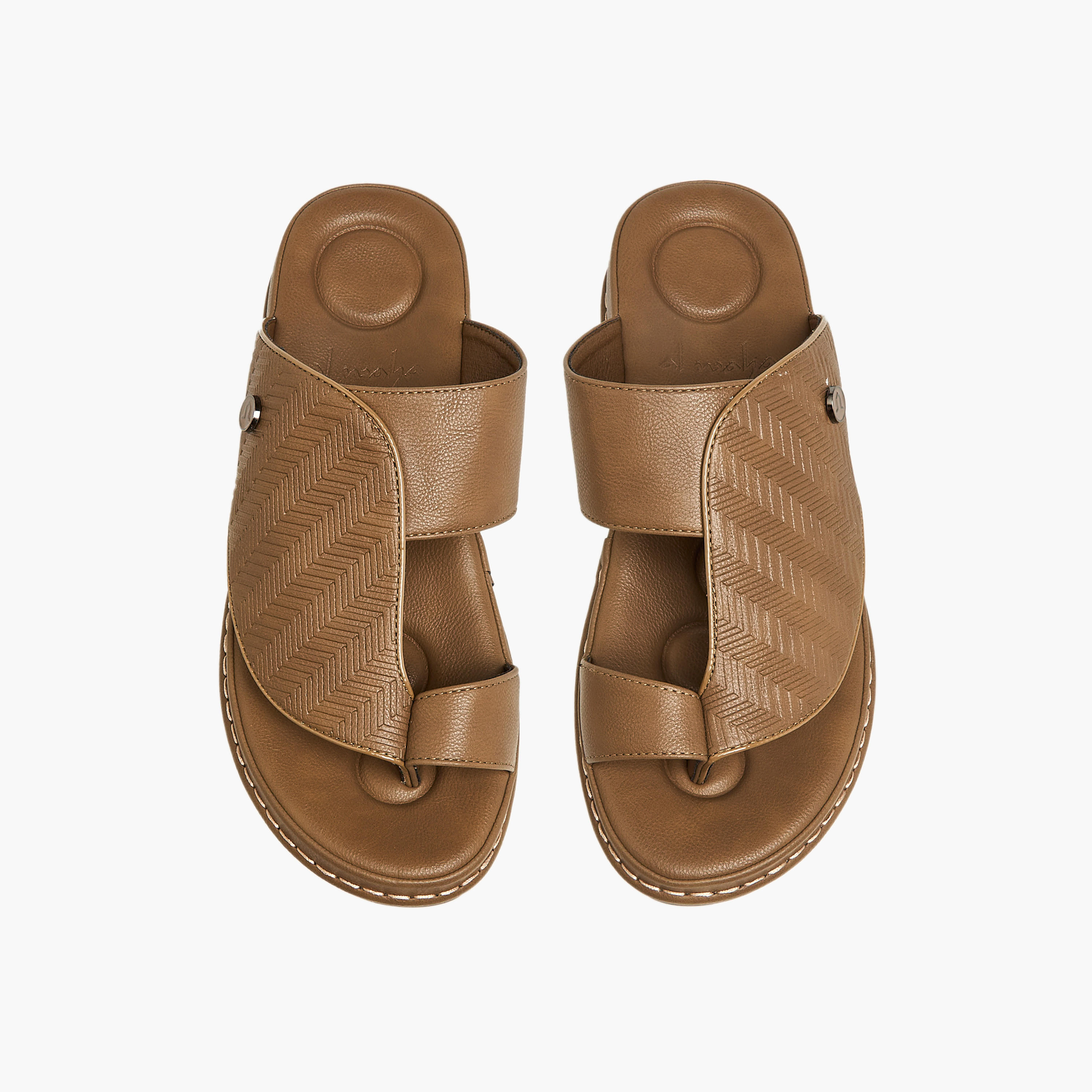 Al Waha Men Toe Loop Detail Arabic Sandals-men-shoes-sandals-image-1