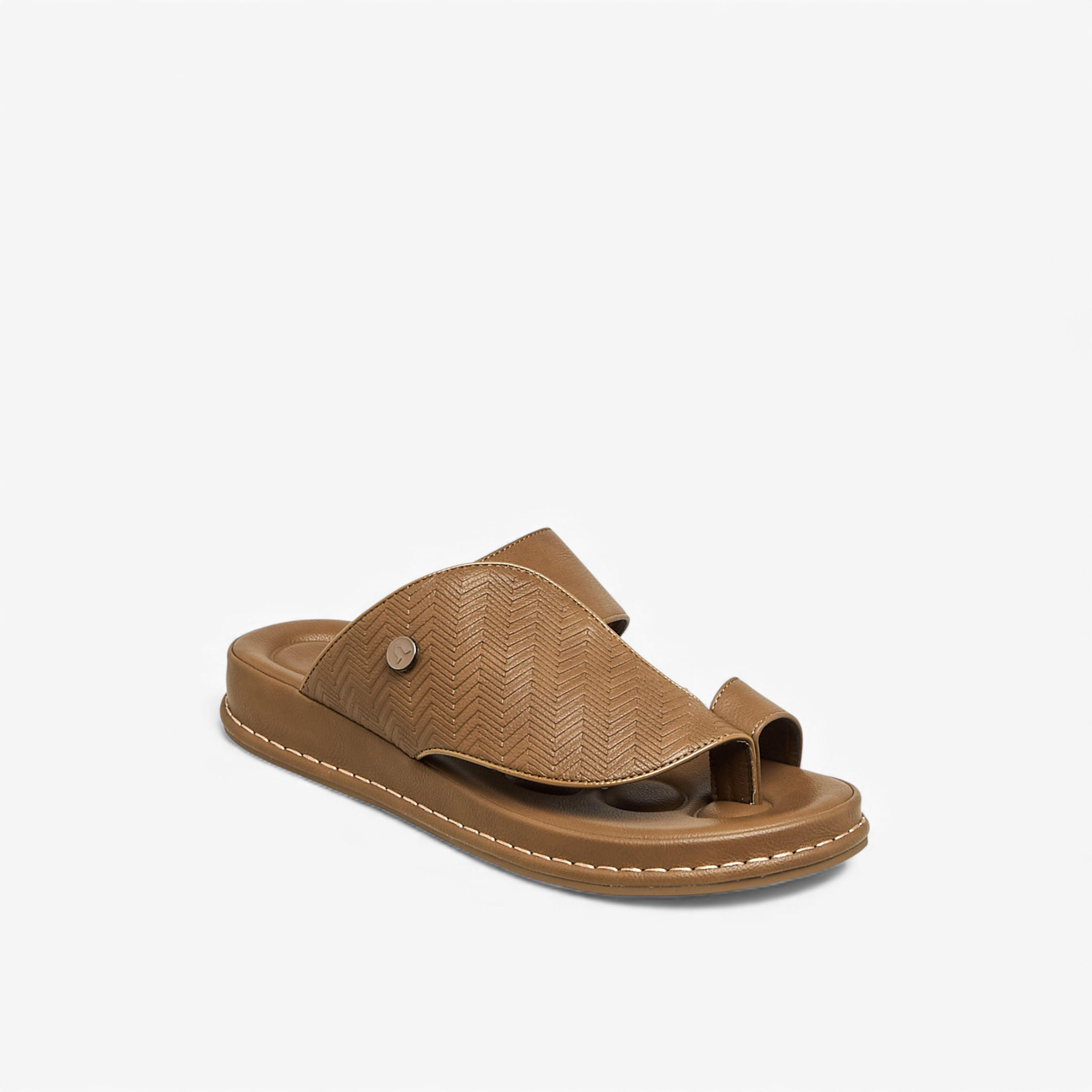 Al Waha Men Toe Loop Detail Arabic Sandals-men-shoes-sandals-image-2