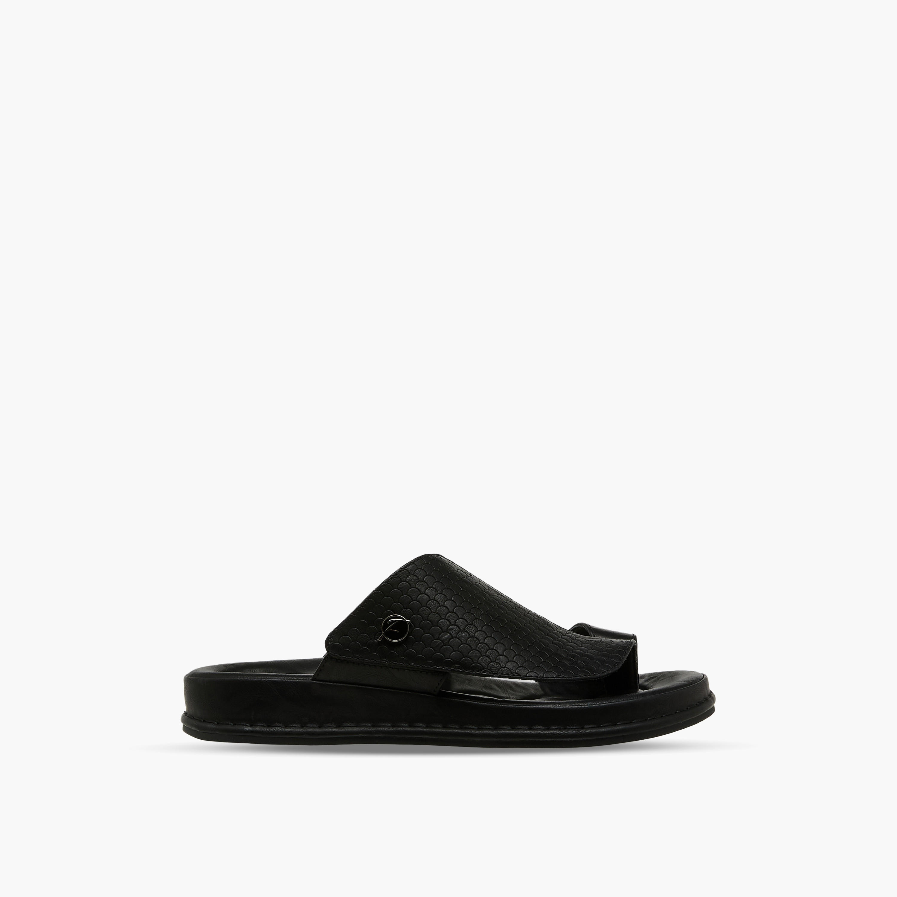 Al Waha Men Textured Arabic Sandals-men-shoes-sandals-image-3