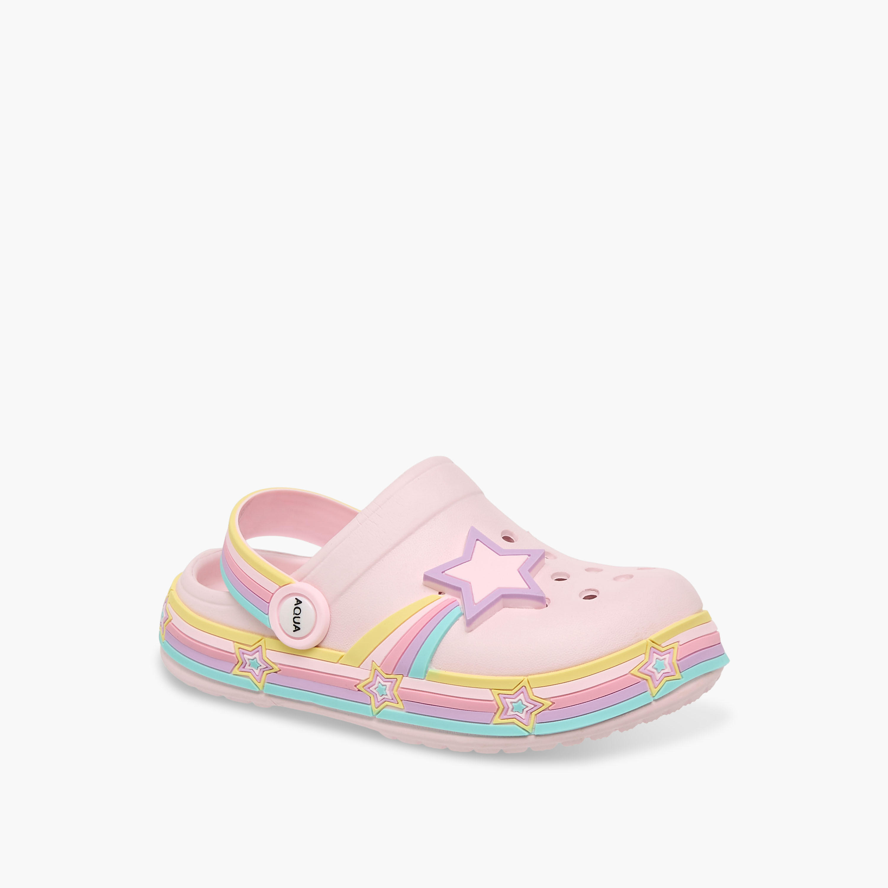 Aqua Girls Light-Up Clogs-girls-shoes-sandals-image-2