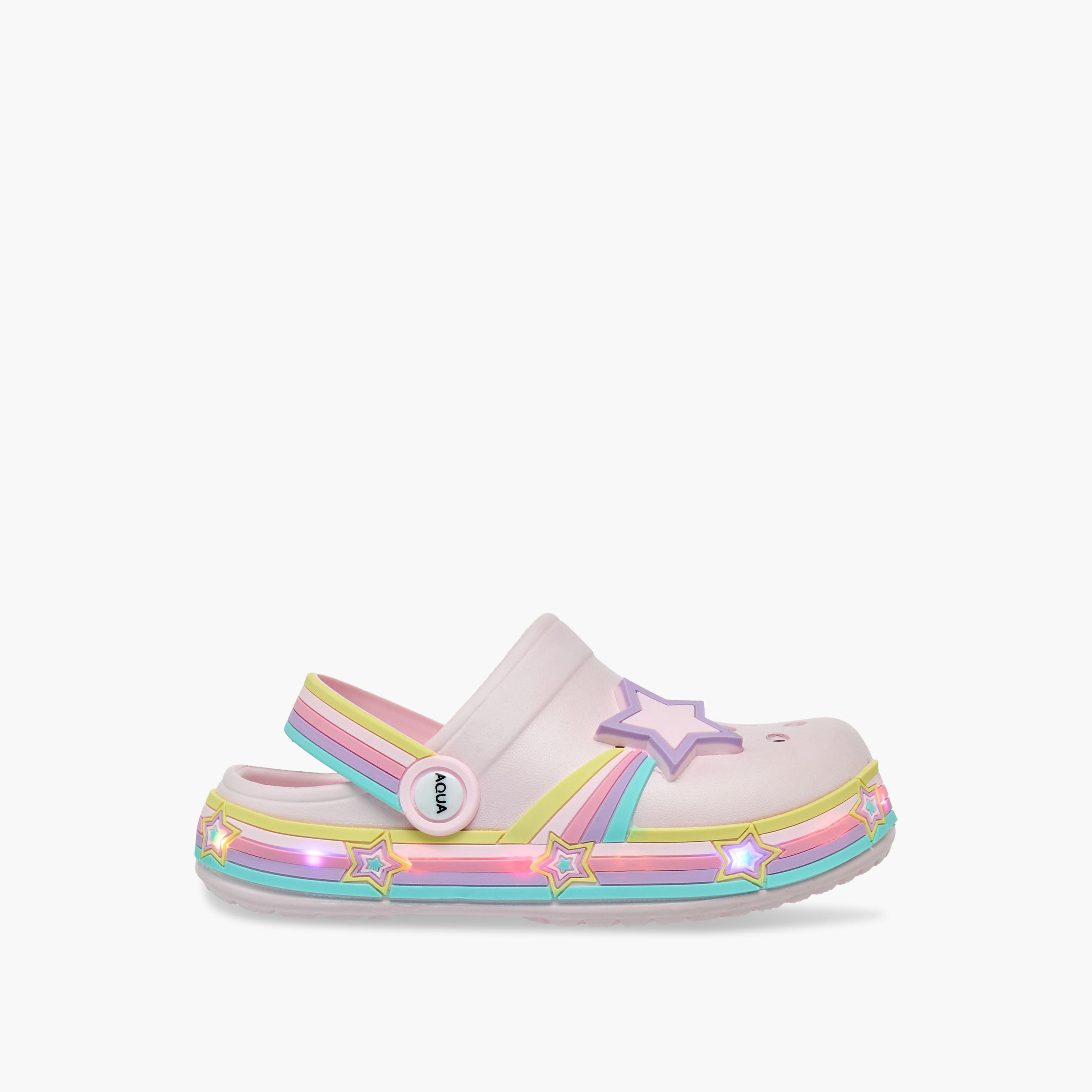 Aqua Girls Light-Up Clogs-girls-shoes-sandals-image-6