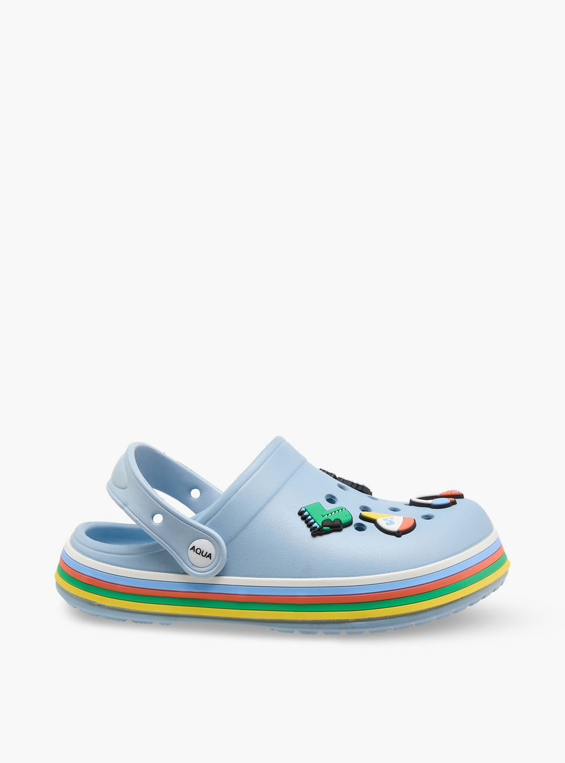 صندل كلوج بحزام خلفي وتزيينات للأولاد من أكوا-boys-shoes-sandals-image-3